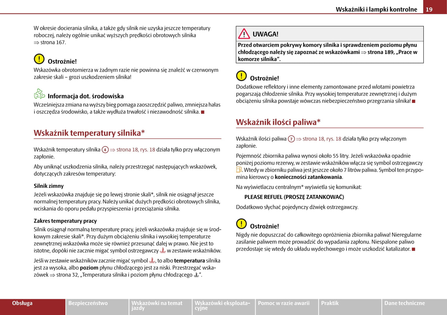 2006-2010 Skoda Roomster Bedienungsanleitung | Polnisch