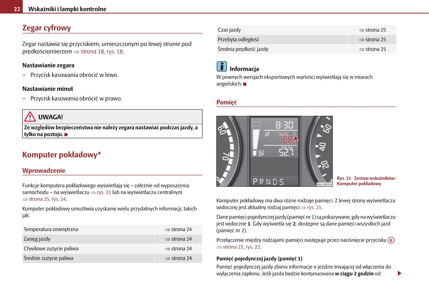 2006-2010 Skoda Roomster Bedienungsanleitung | Polnisch