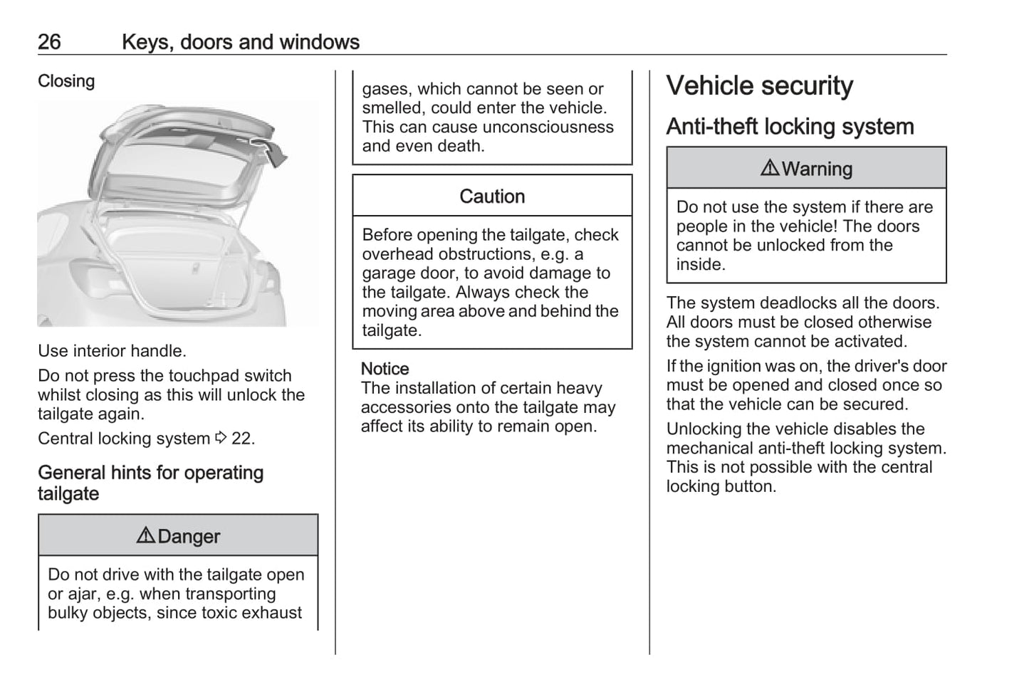 2016-2017 Vauxhall Corsa Owner's Manual | English