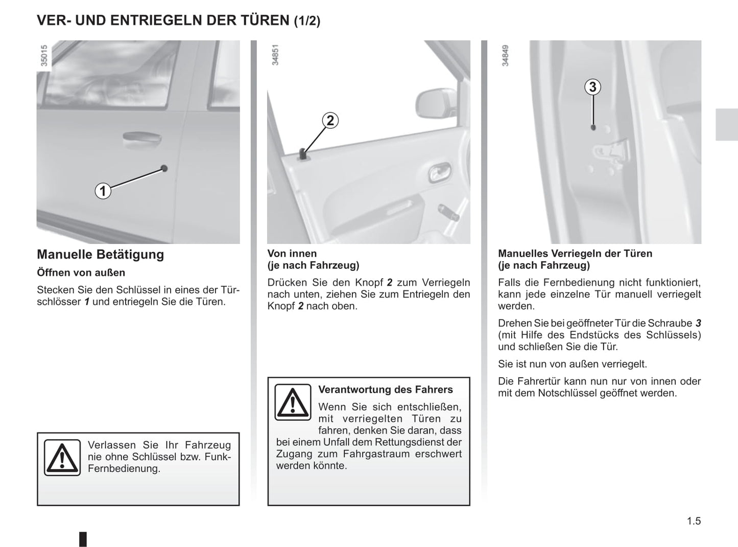 2012-2020 Dacia Lodgy Bedienungsanleitung | Deutsch