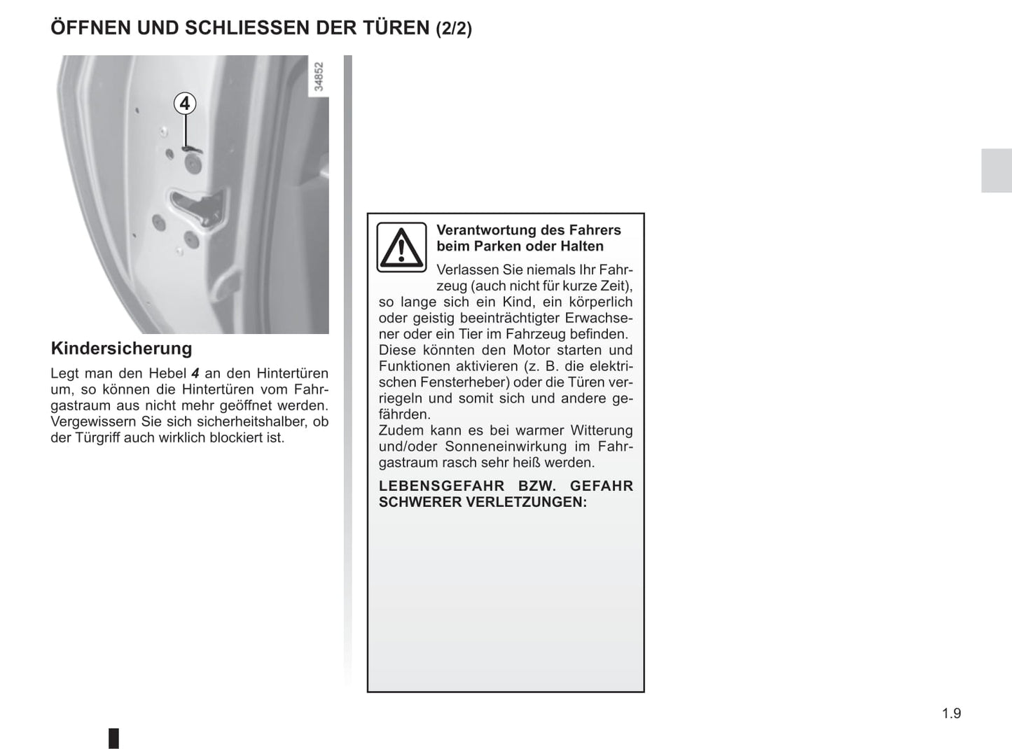 2012-2020 Dacia Lodgy Bedienungsanleitung | Deutsch