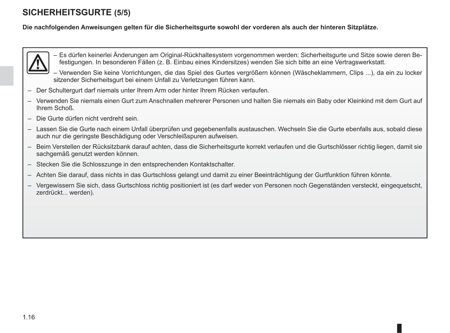 2012-2020 Dacia Lodgy Bedienungsanleitung | Deutsch
