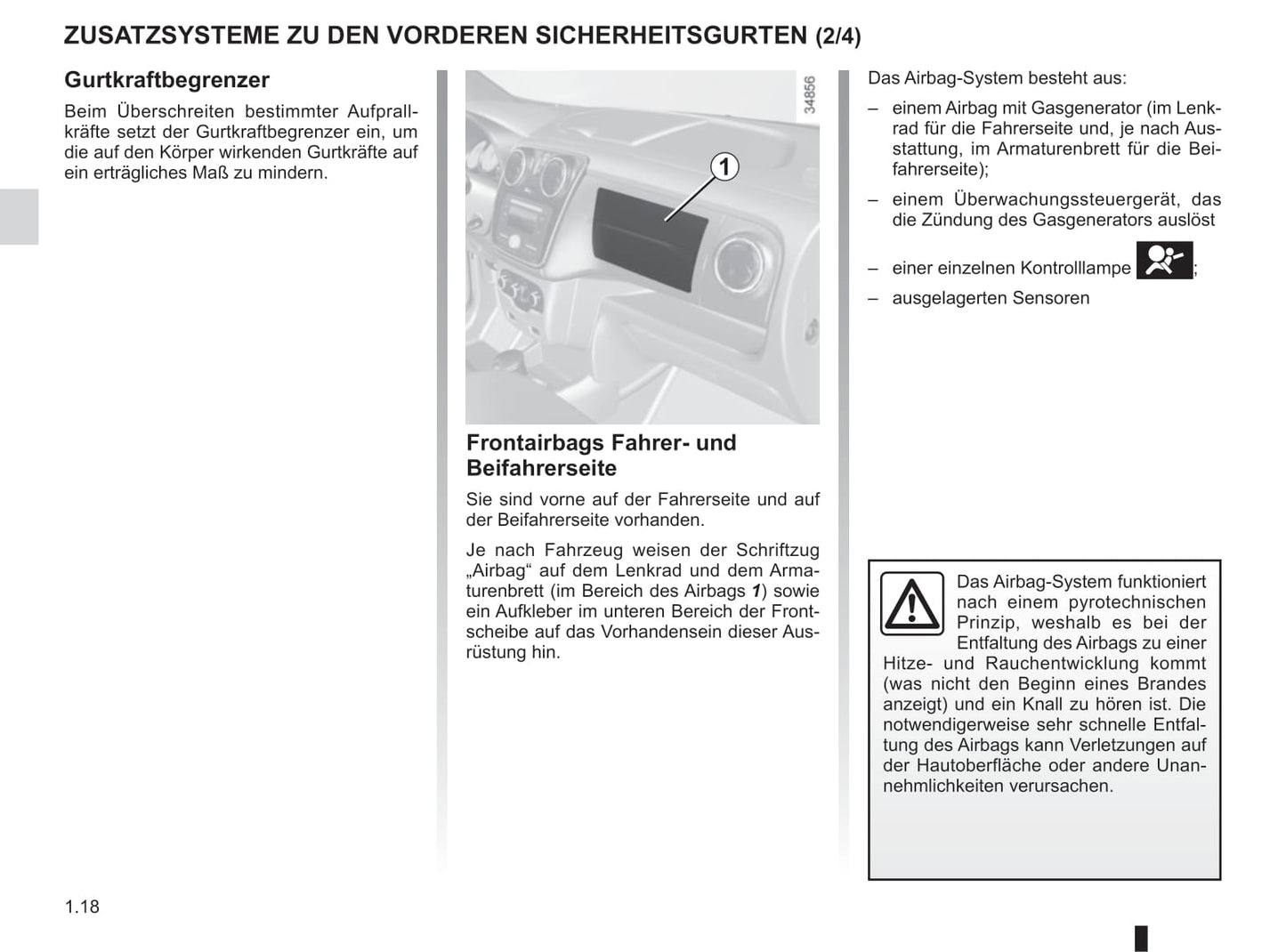 2012-2020 Dacia Lodgy Bedienungsanleitung | Deutsch