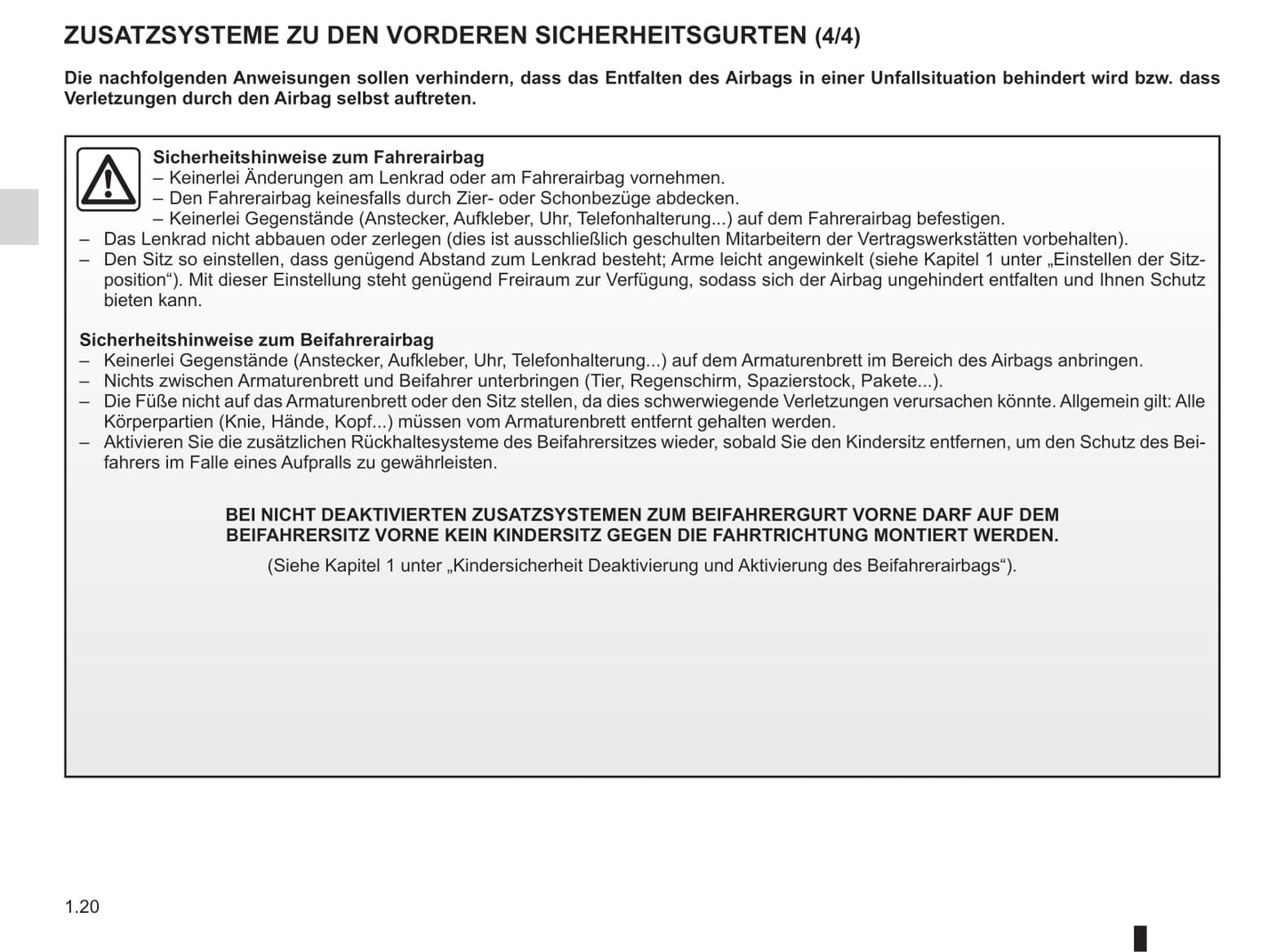 2012-2020 Dacia Lodgy Bedienungsanleitung | Deutsch