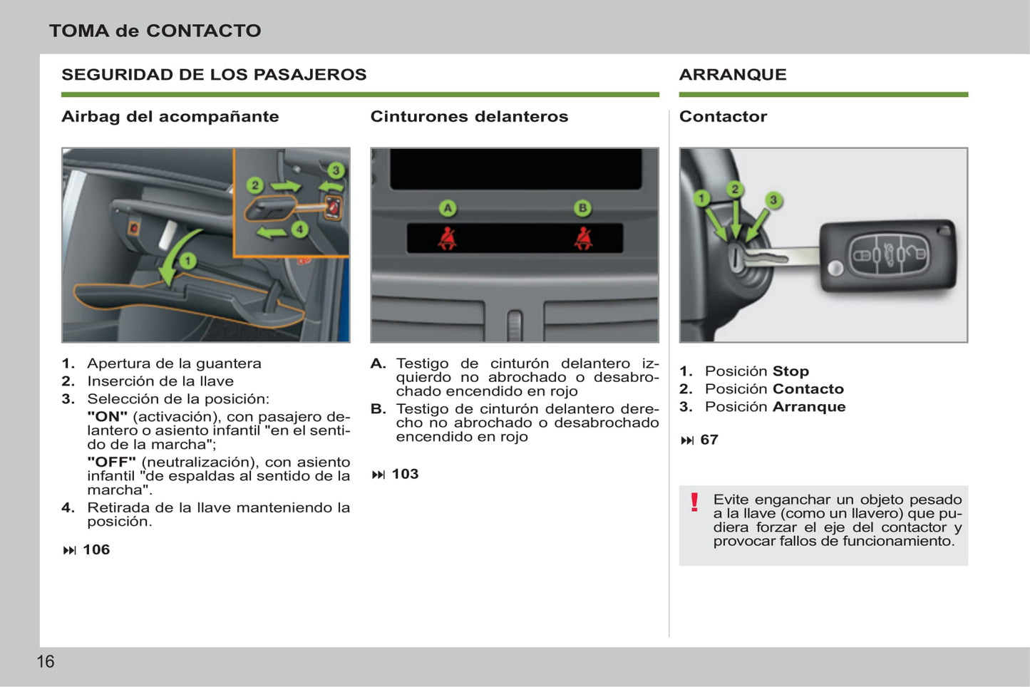 2014-2015 Peugeot 207 CC Bedienungsanleitung | Spanisch