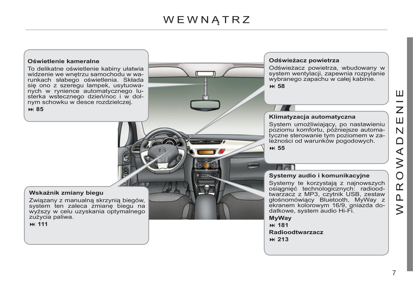 2011-2013 Citroën C3 Owner's Manual | Polish