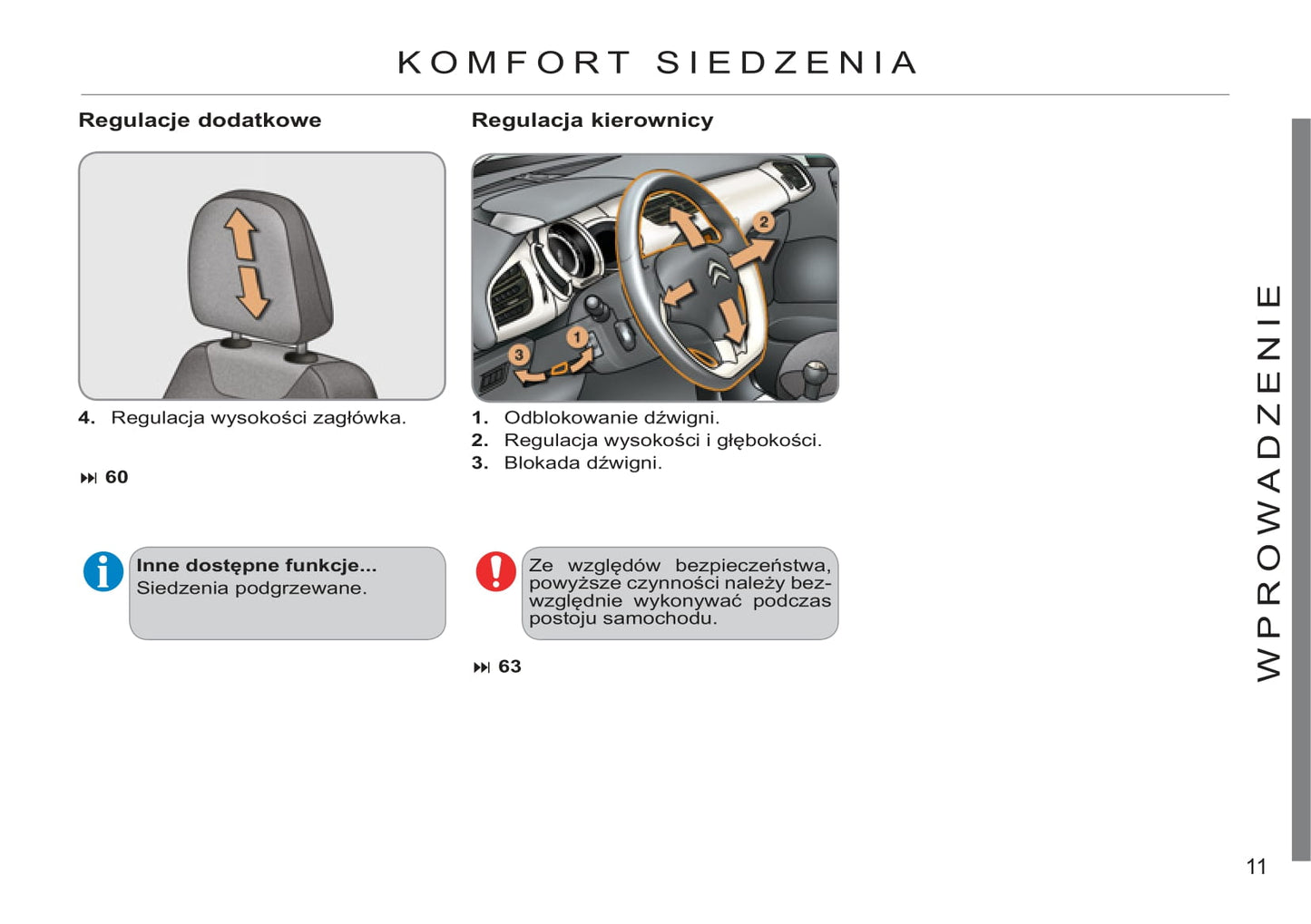 2011-2013 Citroën C3 Owner's Manual | Polish