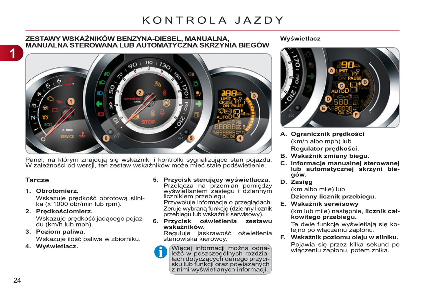 2011-2013 Citroën C3 Owner's Manual | Polish