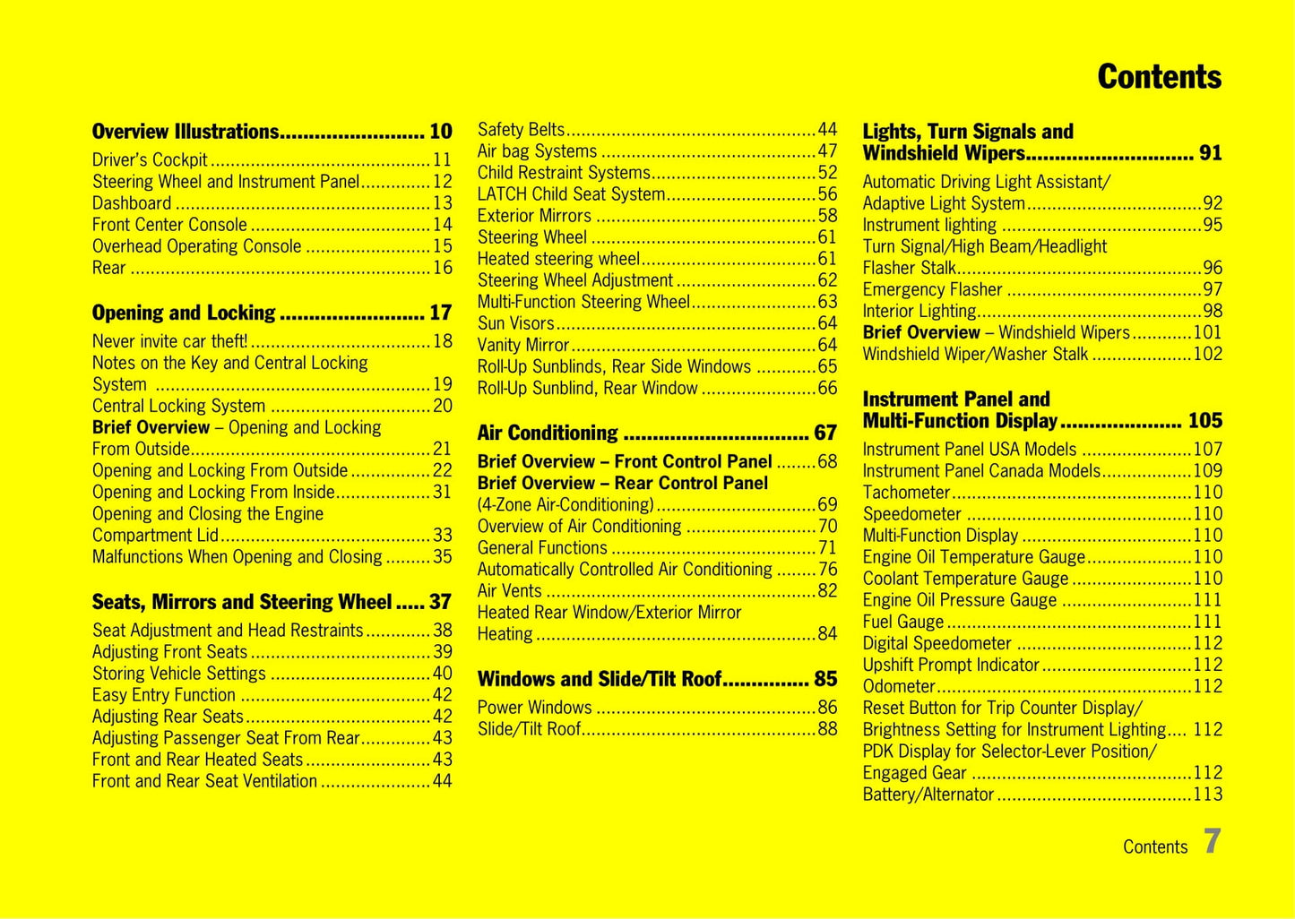 2009-2013 Porsche Panamera Owner's Manual | English