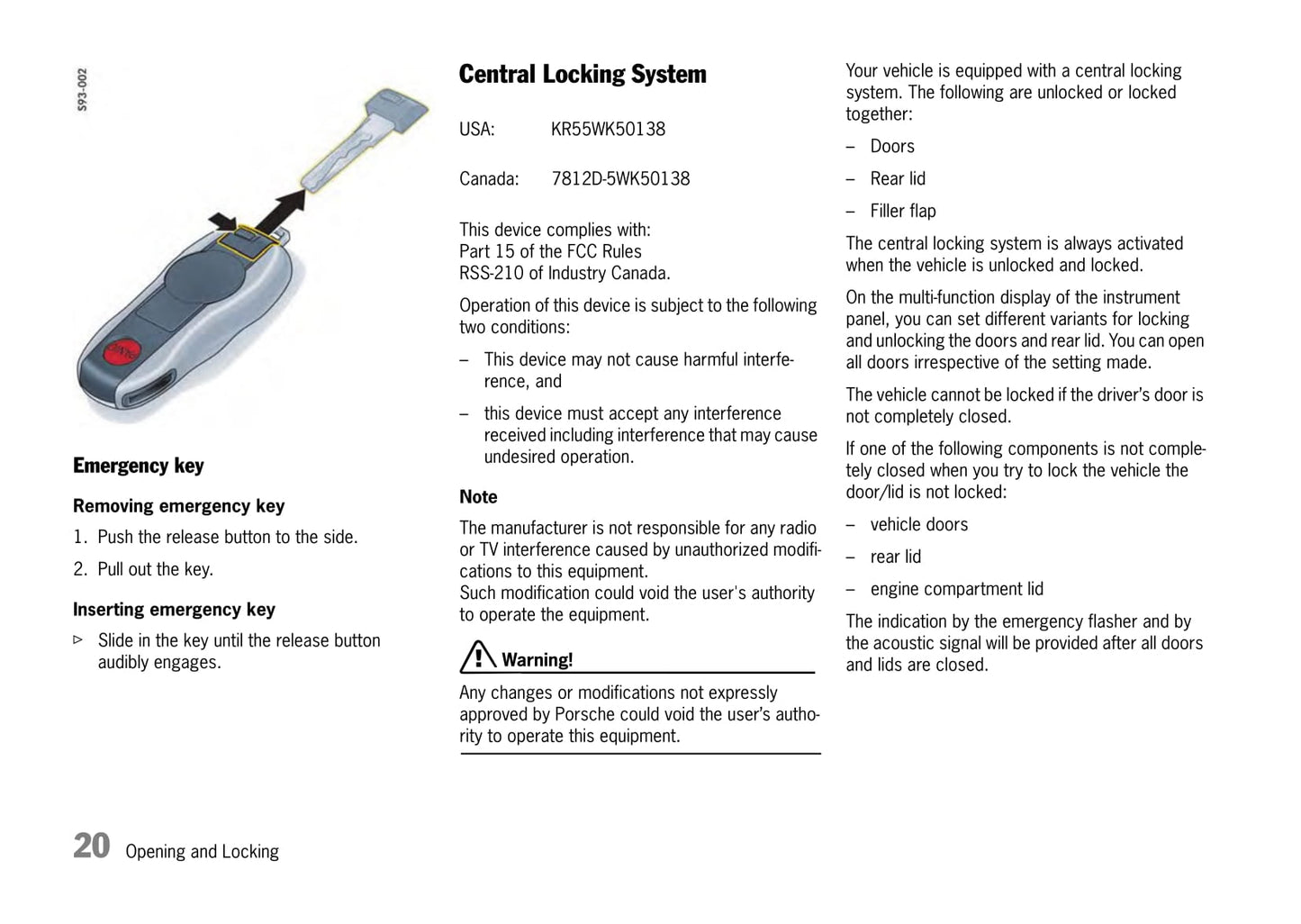 2009-2013 Porsche Panamera Owner's Manual | English