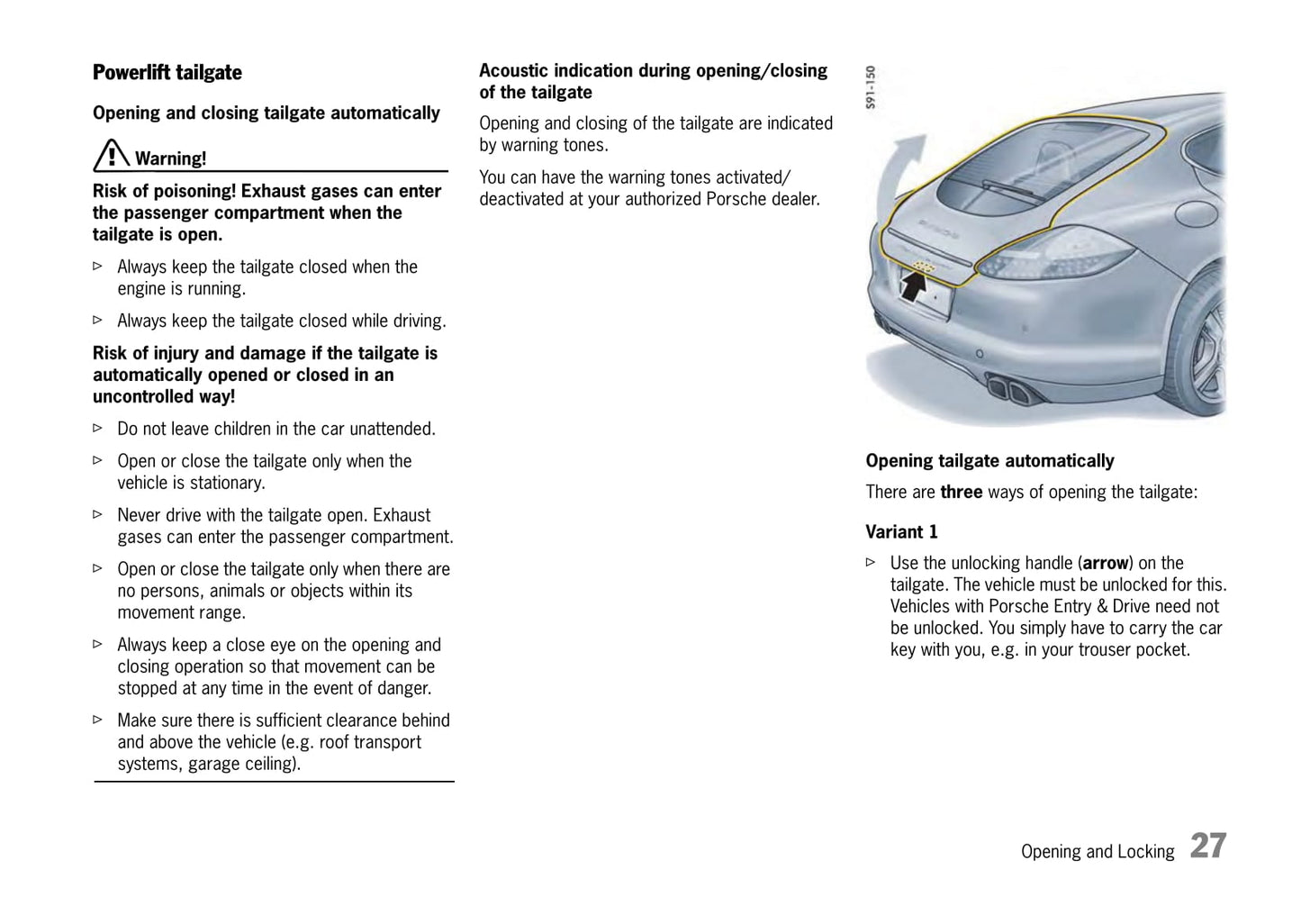 2009-2013 Porsche Panamera Owner's Manual | English