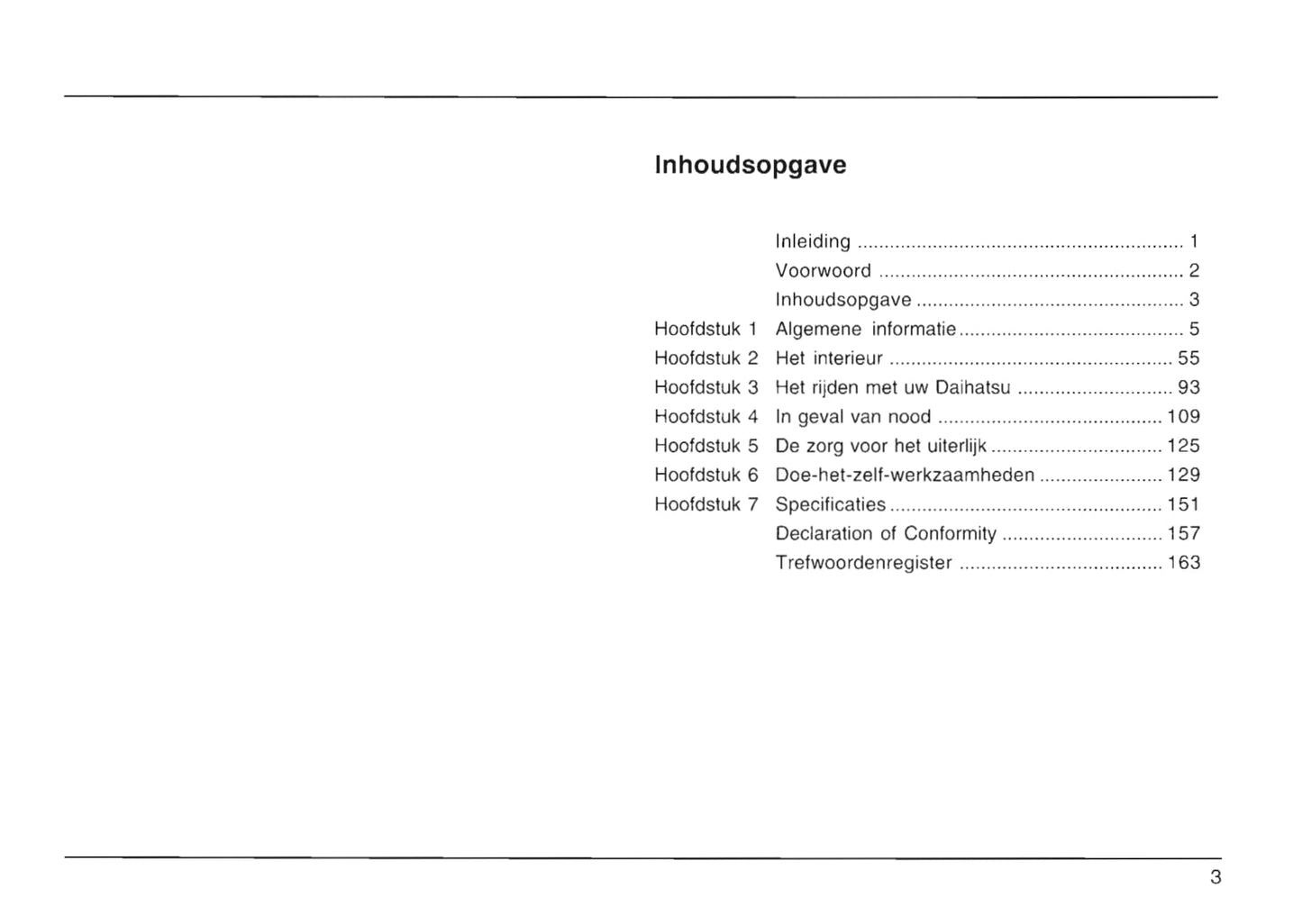 2004-2009 Daihatsu Trevis Bedienungsanleitung | Niederländisch