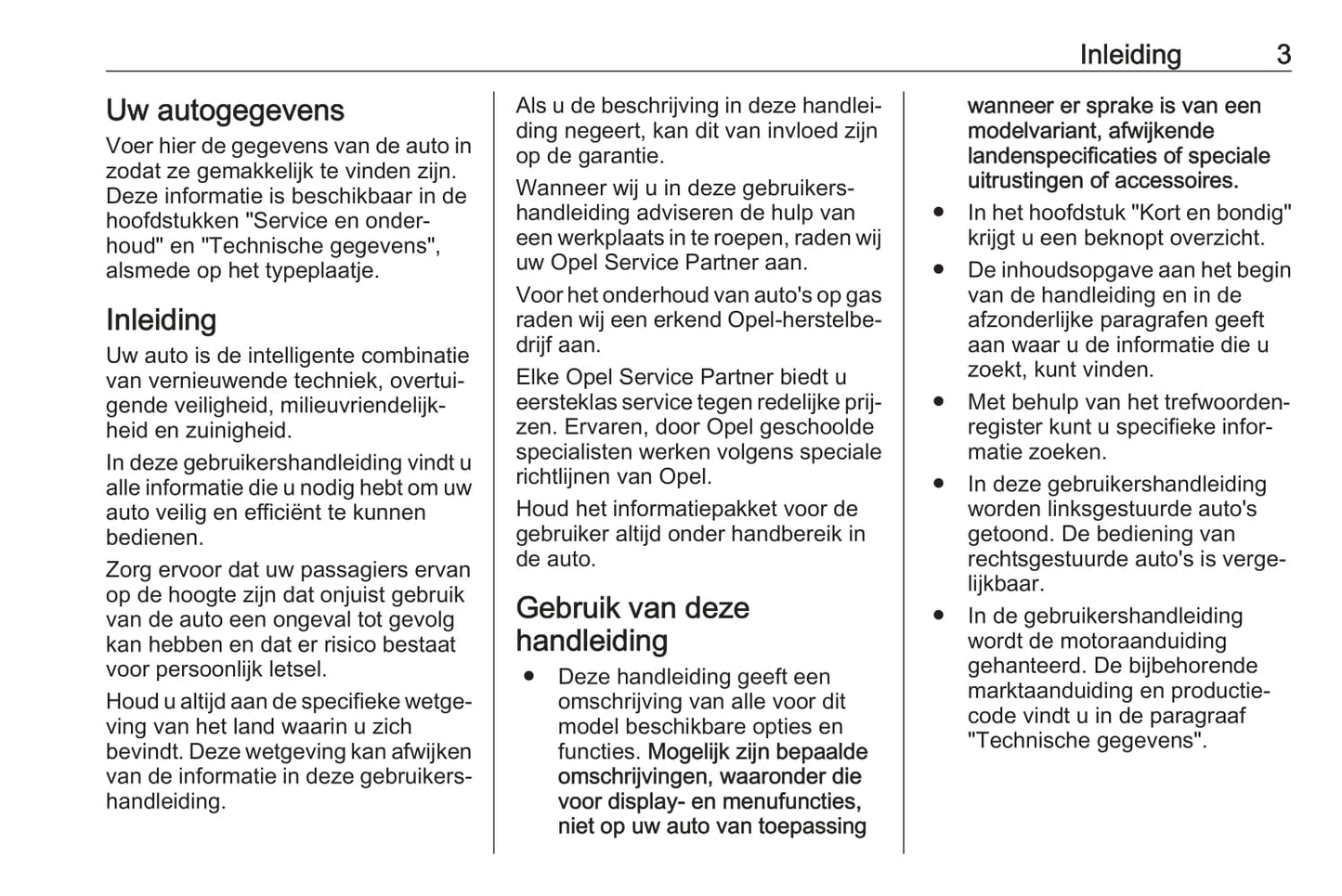 2018 Opel Astra Owner's Manual | Dutch