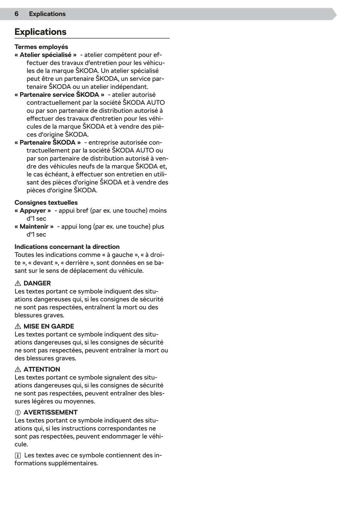2019-2020 Skoda Superb iV Owner's Manual | French