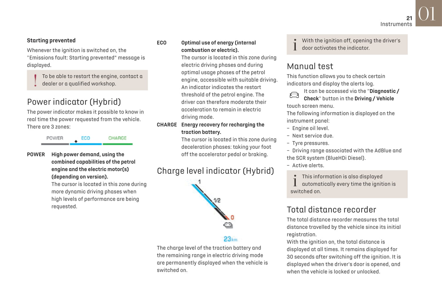 2019-2021 DS Automobiles DS 7 Crossback Bedienungsanleitung | Englisch