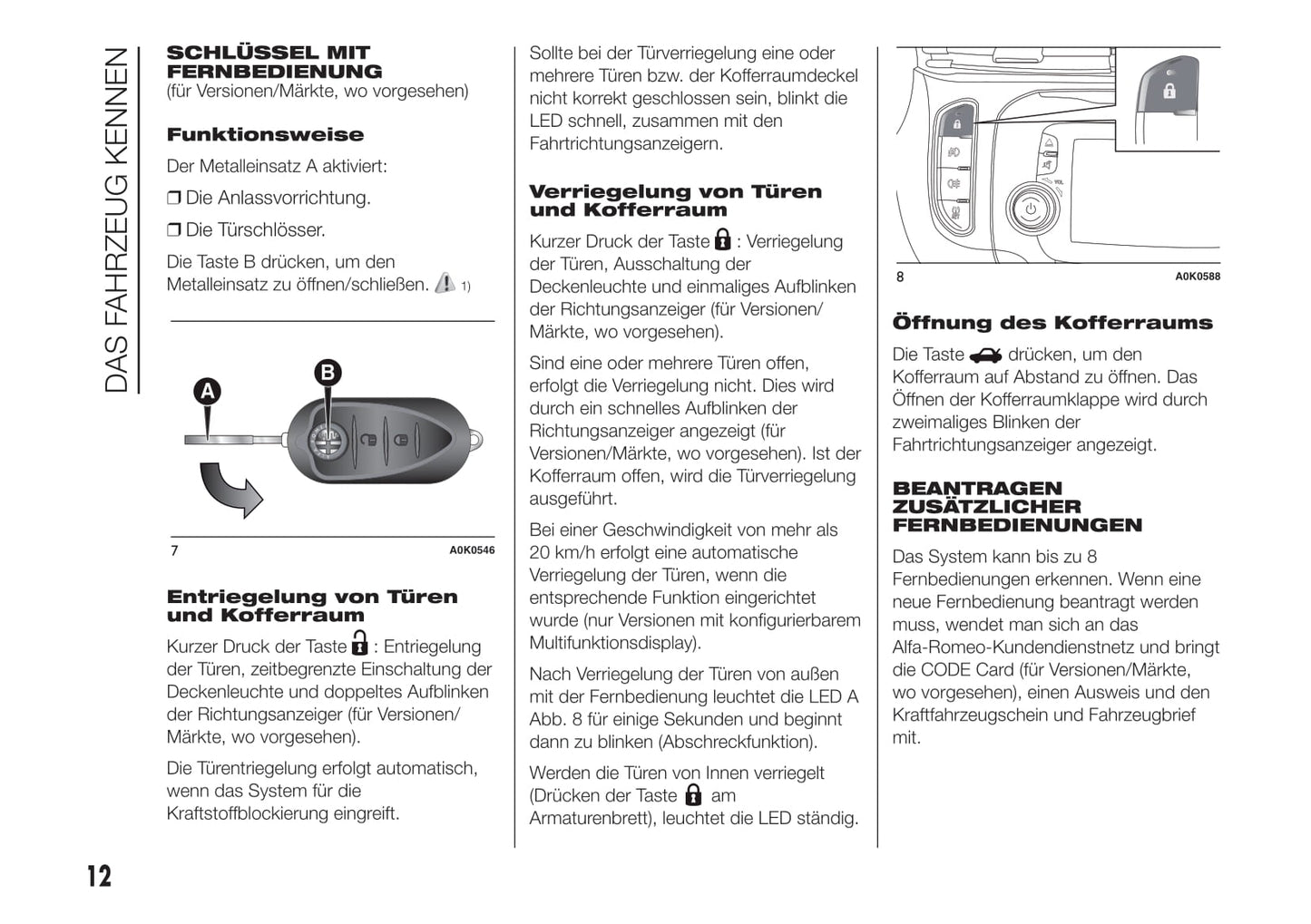 2012-2014 Alfa Romeo Giulietta Bedienungsanleitung | Deutsch