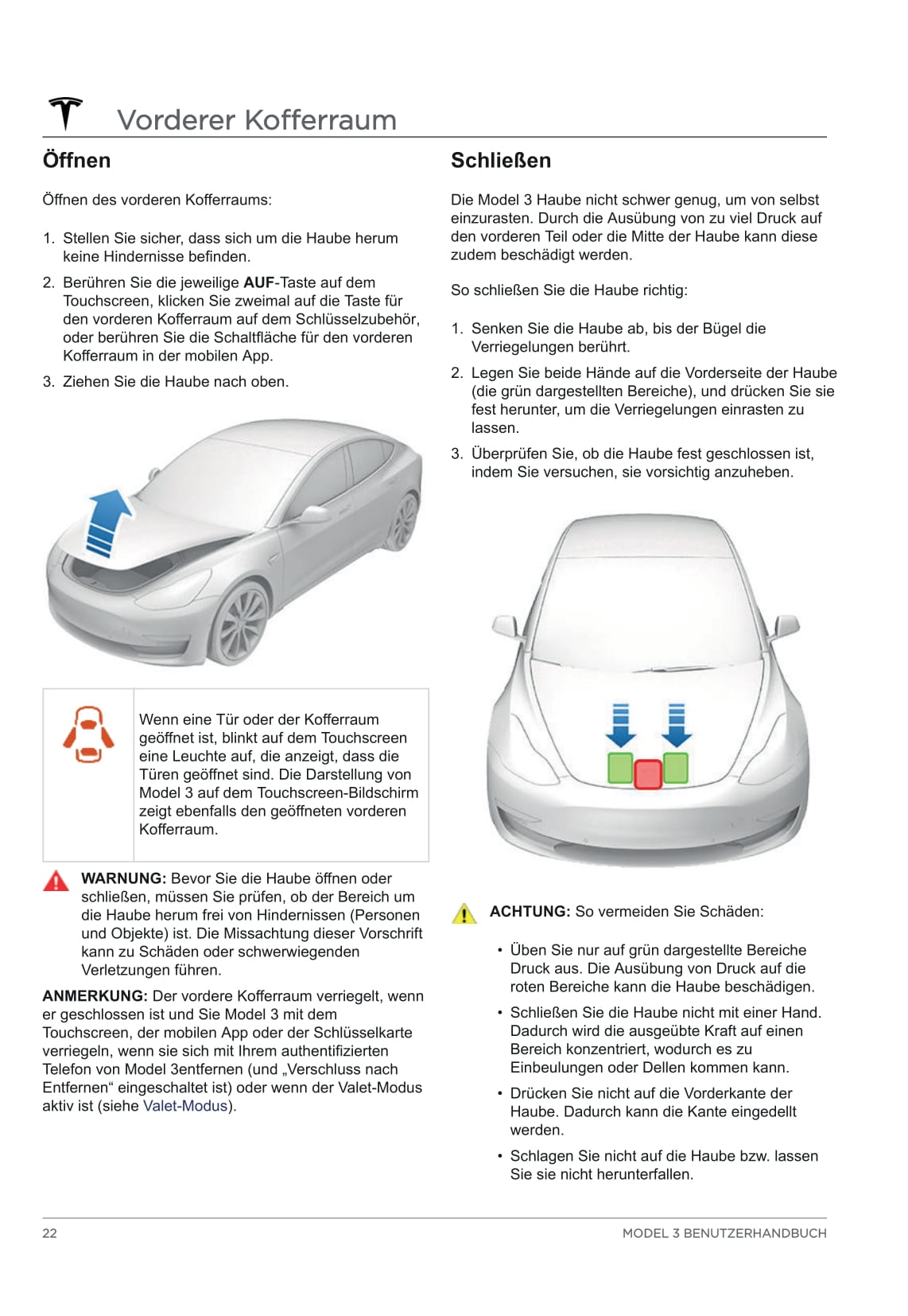 2020 Tesla Model 3 Bedienungsanleitung | Deutsch