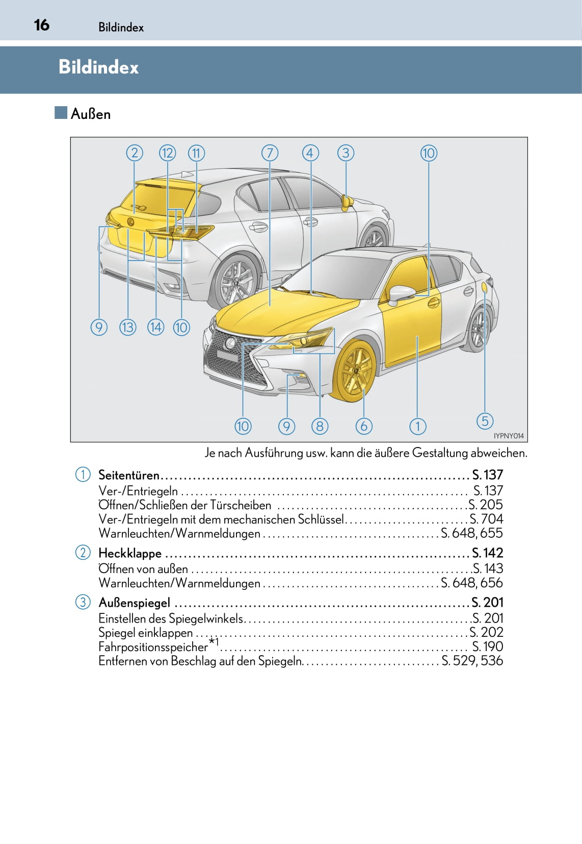 2017-2018 Lexus CT 200h Bedienungsanleitung | Deutsch