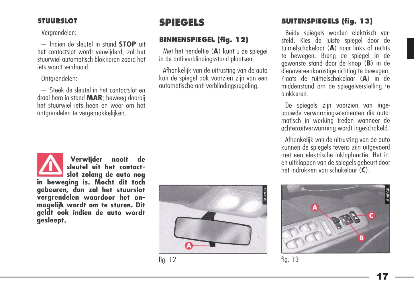 1998-2003 Alfa Romeo 166 Bedienungsanleitung | Niederländisch