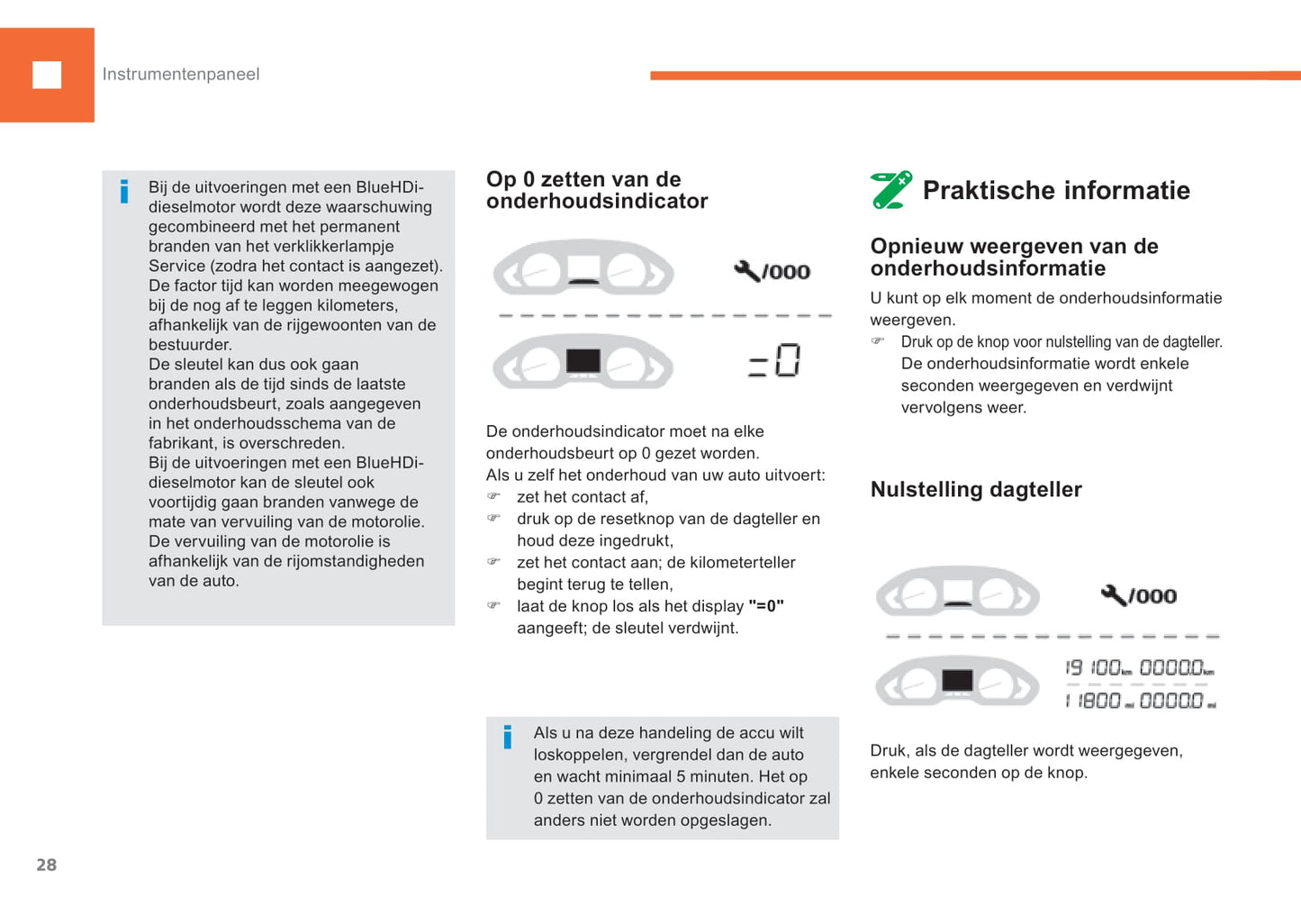 2015-2017 Peugeot 208 Owner's Manual | Dutch