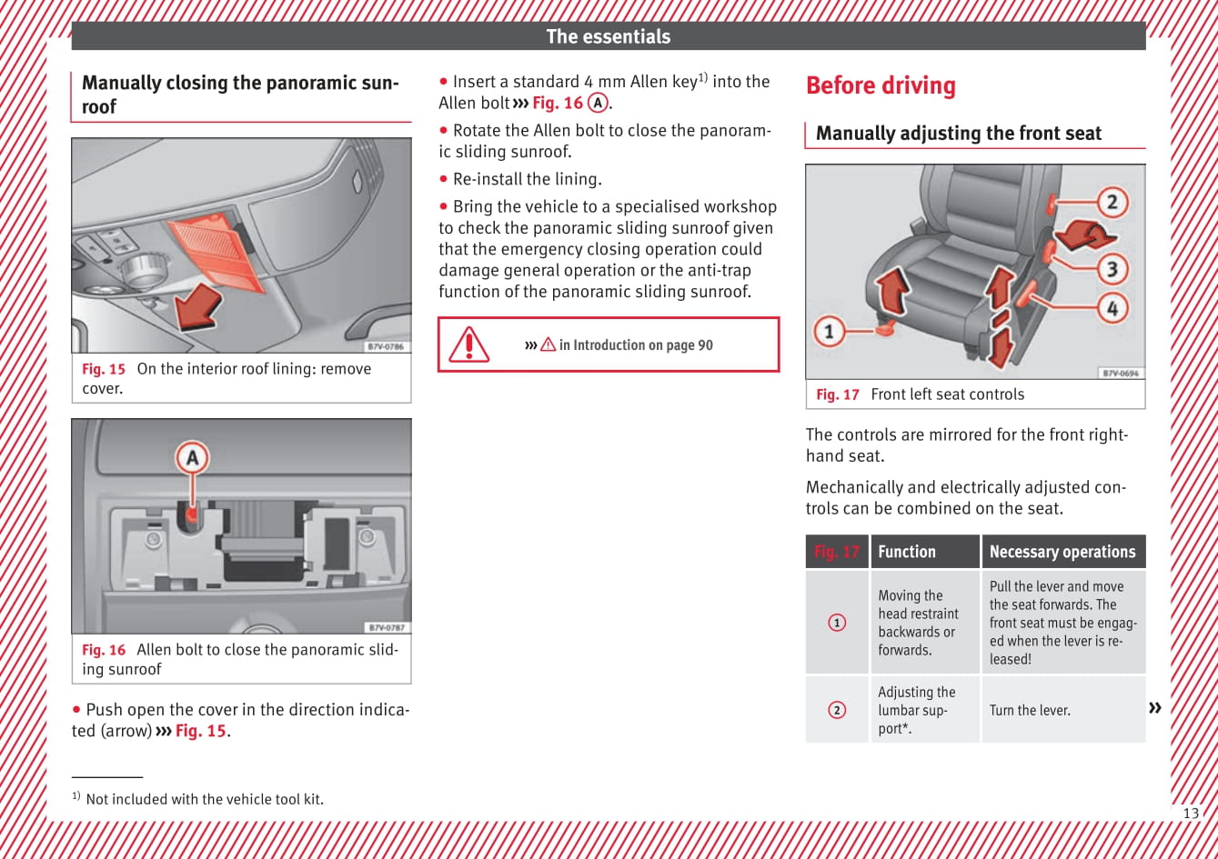 2015-2017 Seat Alhambra Bedienungsanleitung | Englisch