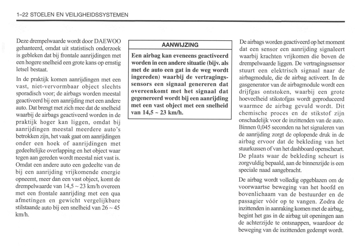 2002-2007 Daewoo Kalos Owner's Manual | Dutch