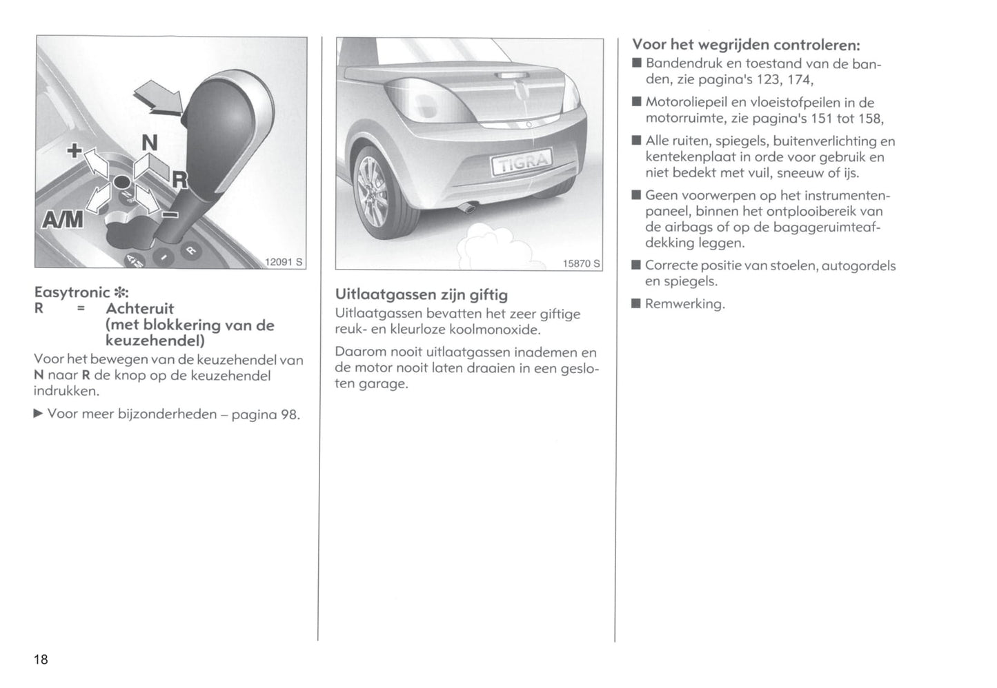 2004-2005 Opel Tigra Twin Top Bedienungsanleitung | Niederländisch