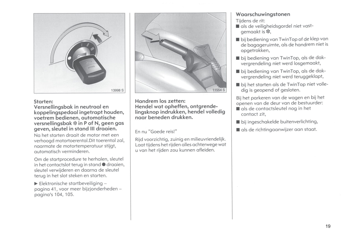 2004-2005 Opel Tigra Twin Top Bedienungsanleitung | Niederländisch