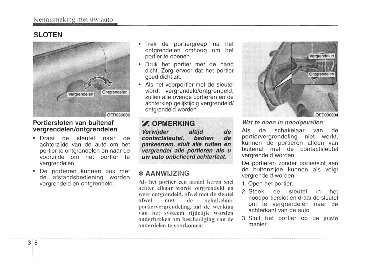 2007-2008 Kia Cee'd Bedienungsanleitung | Niederländisch