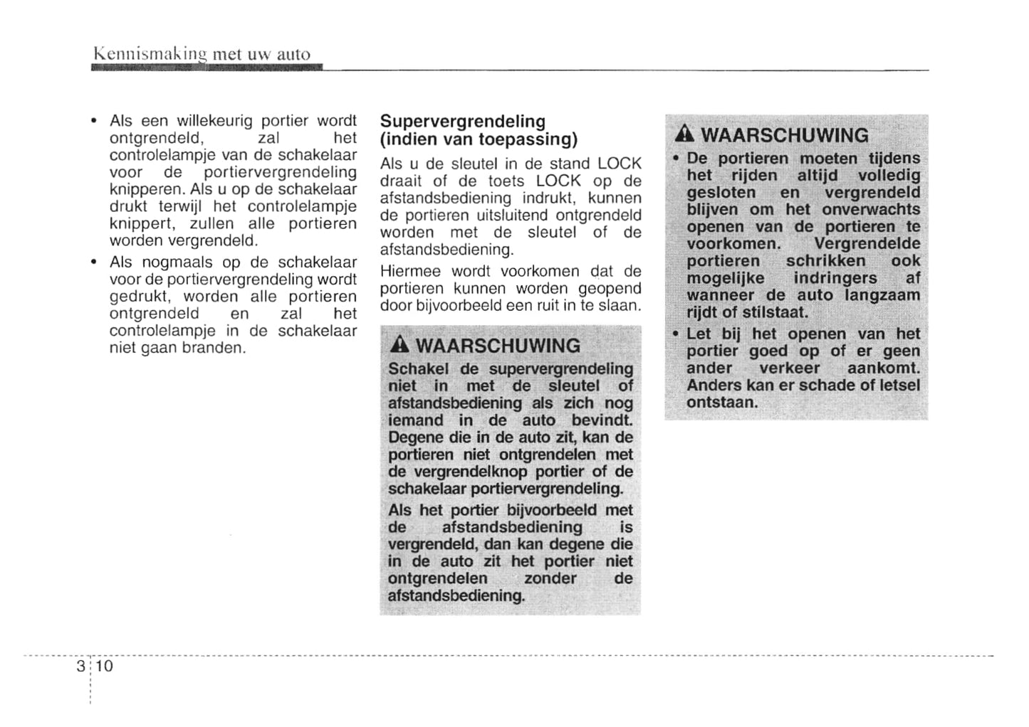 2007-2008 Kia Cee'd Bedienungsanleitung | Niederländisch