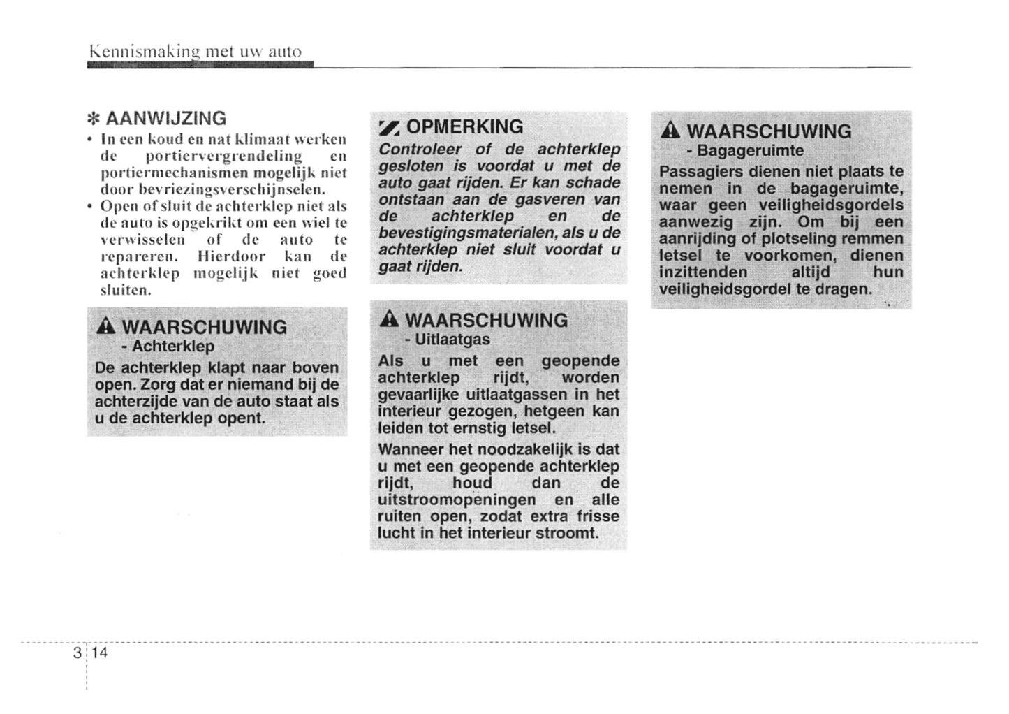 2007-2008 Kia Cee'd Bedienungsanleitung | Niederländisch
