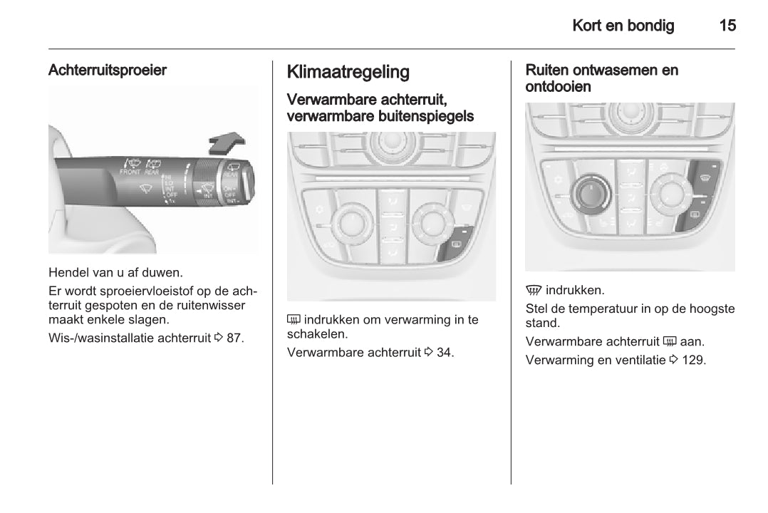 2015 Opel Meriva Bedienungsanleitung | Niederländisch