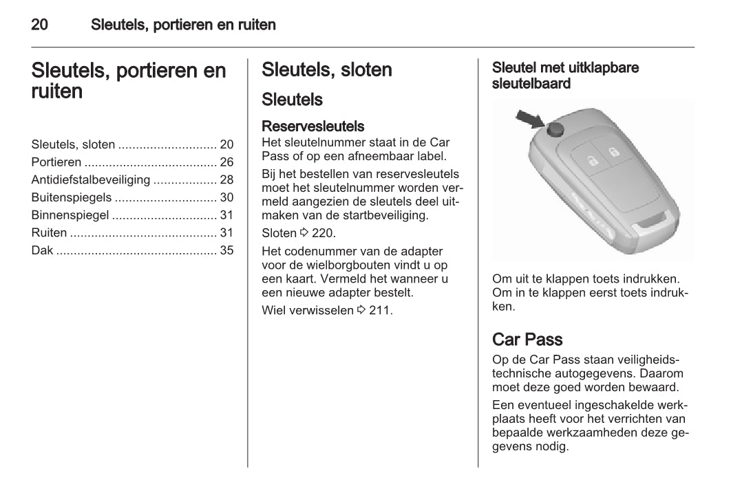 2015 Opel Meriva Bedienungsanleitung | Niederländisch