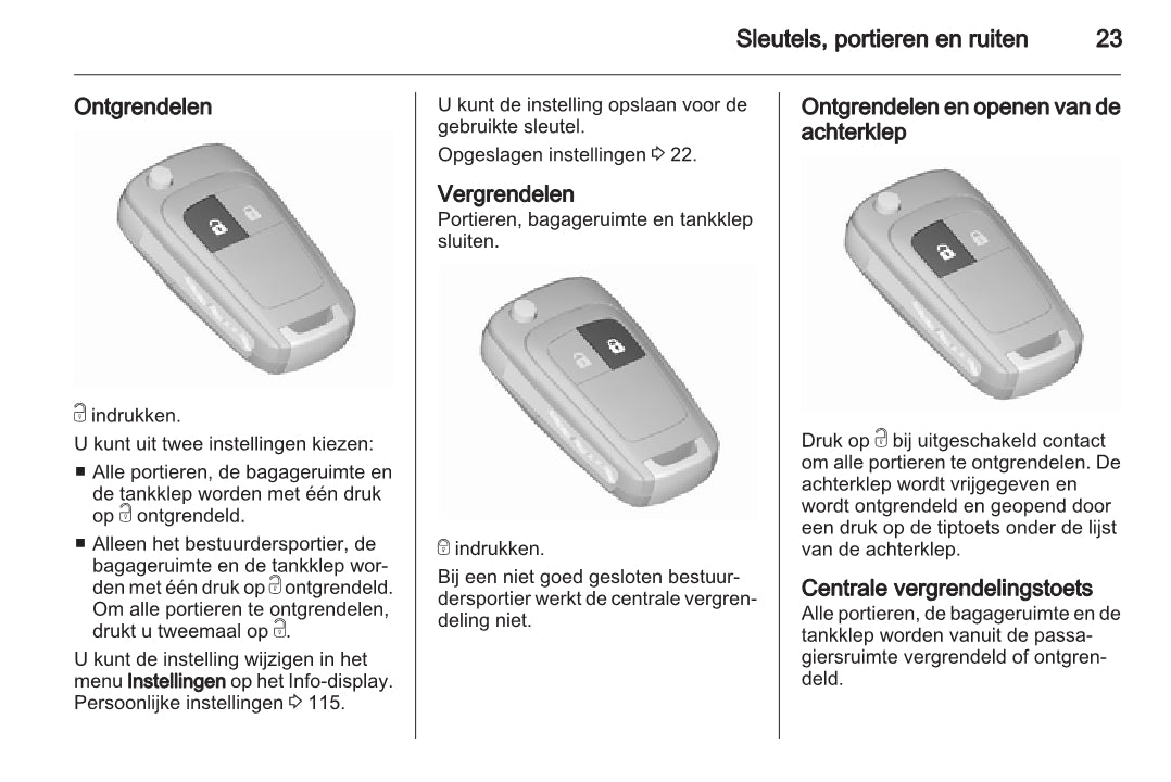 2015 Opel Meriva Bedienungsanleitung | Niederländisch