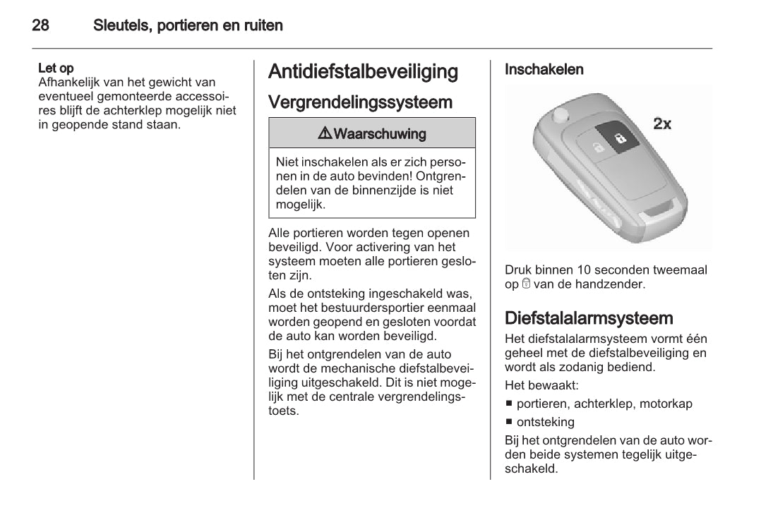 2015 Opel Meriva Bedienungsanleitung | Niederländisch