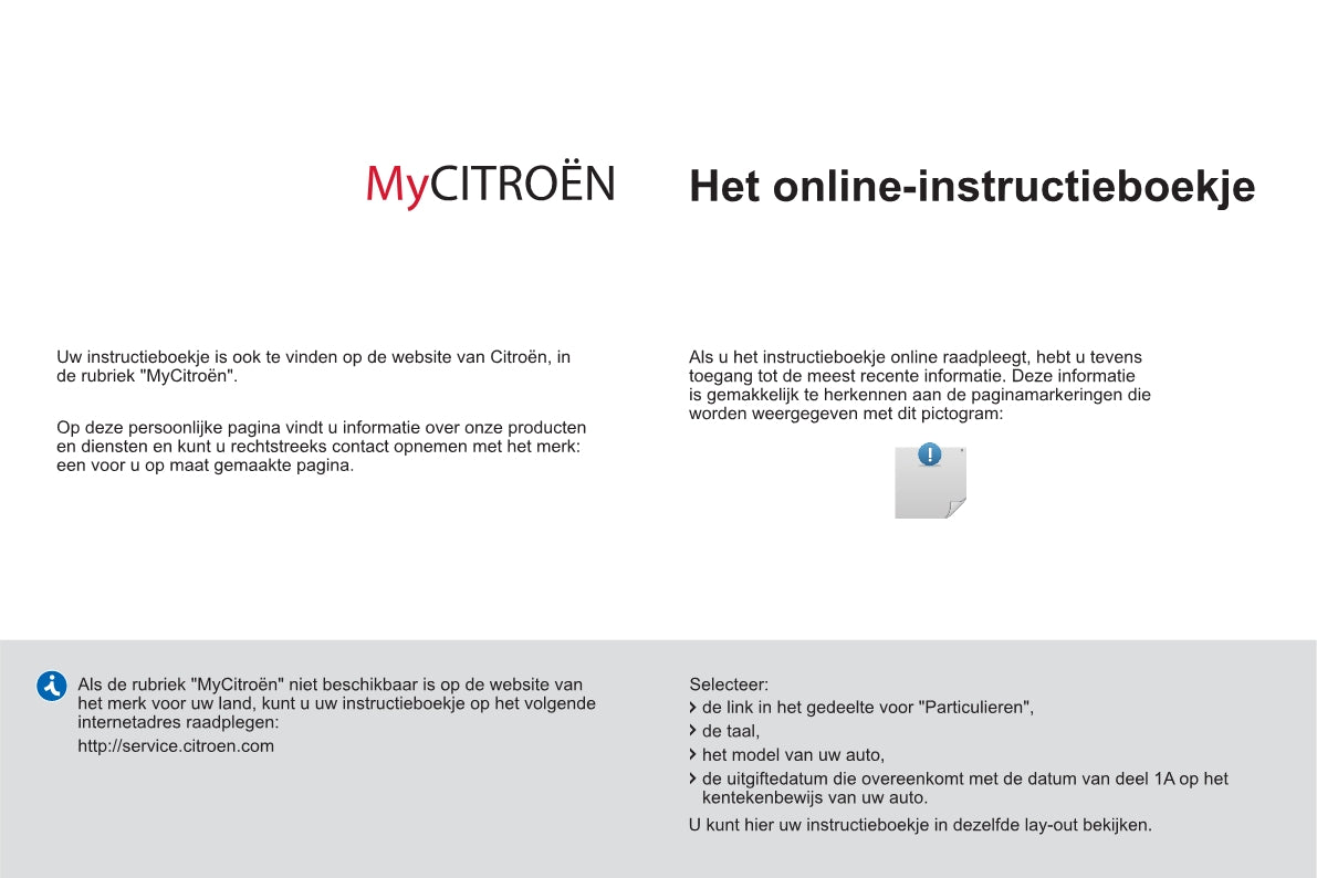 2012-2013 Citroën Berlingo Owner's Manual | Dutch
