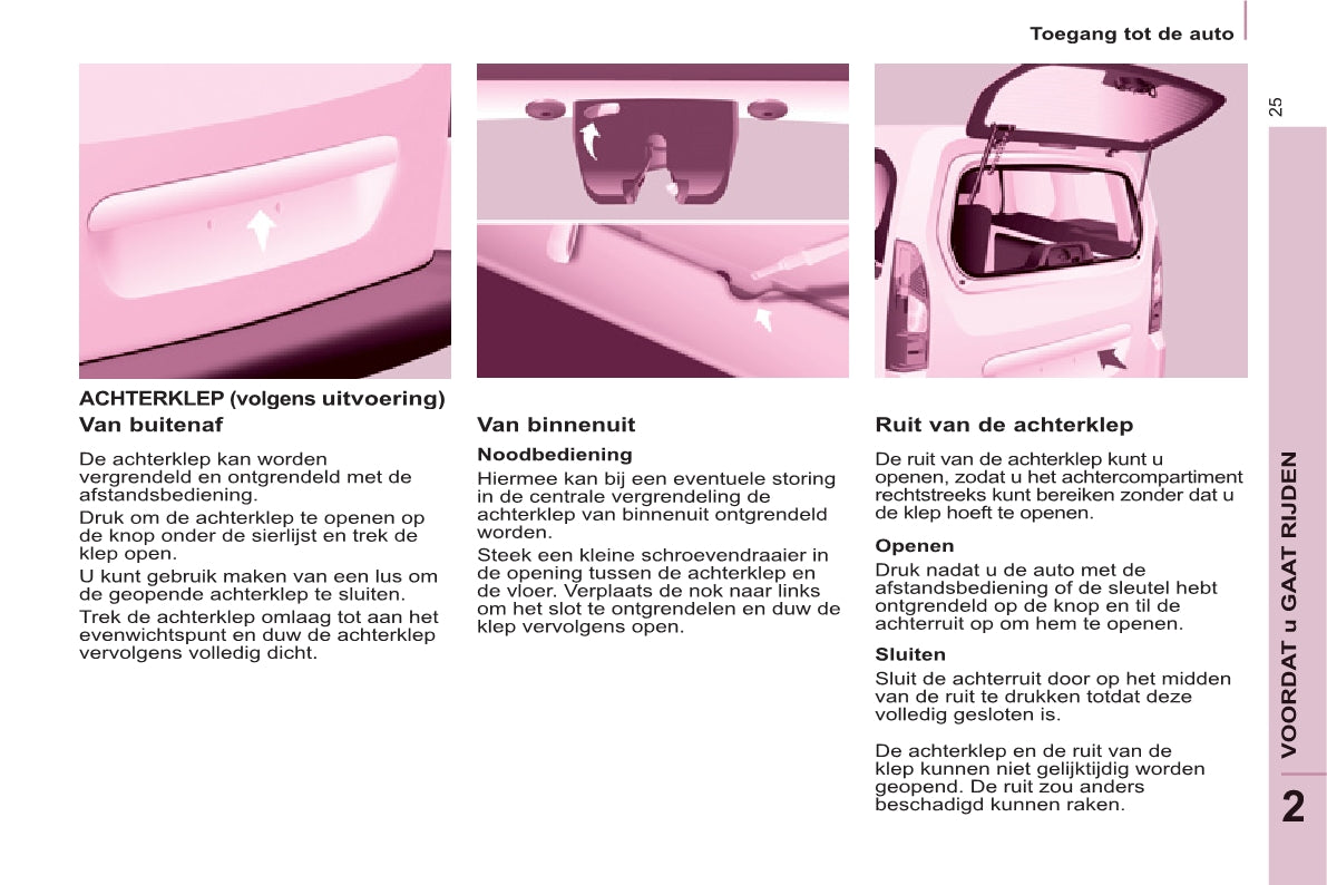 2012-2013 Citroën Berlingo Owner's Manual | Dutch