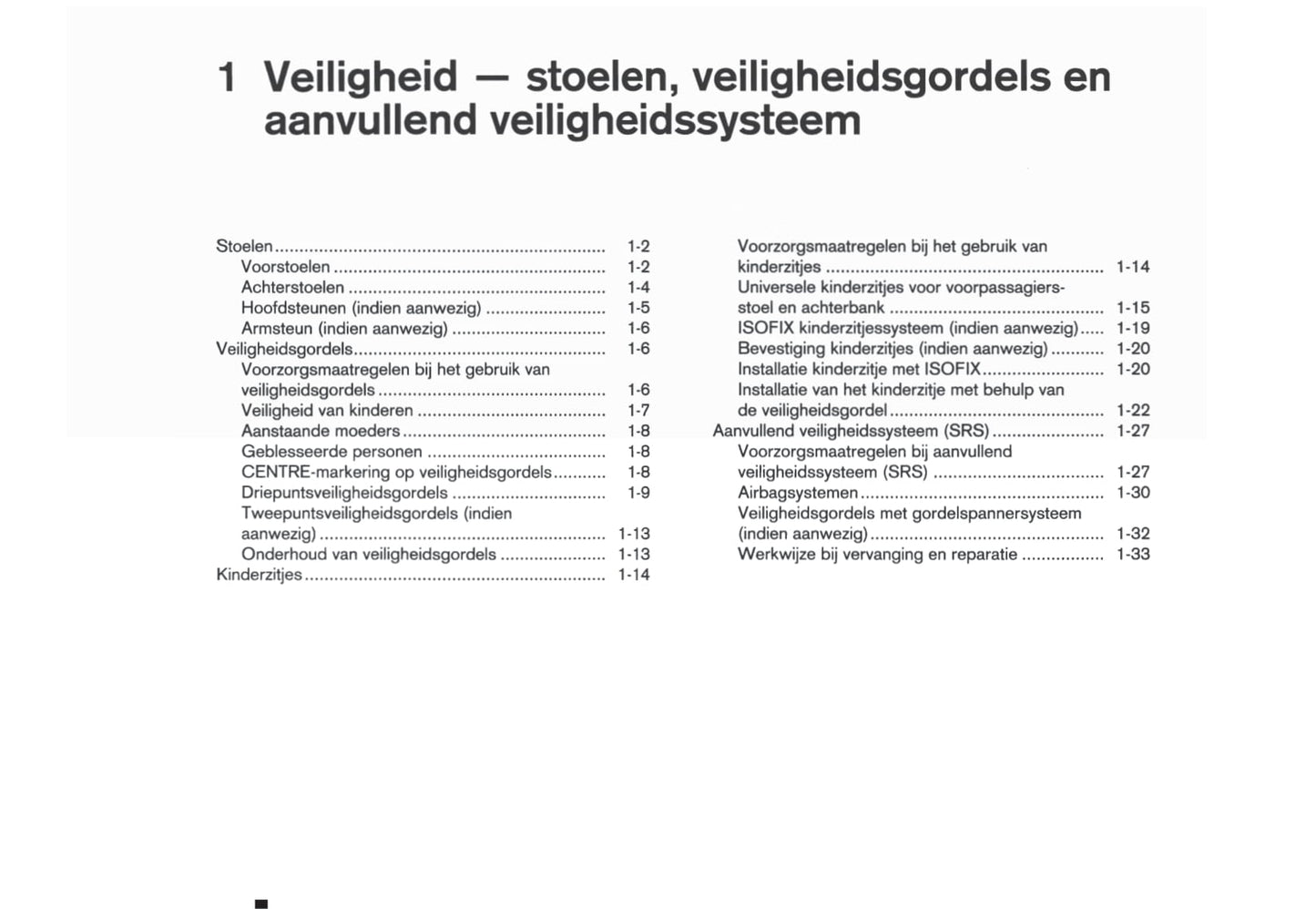 2010-2011 Nissan Micra/Micra 1.2 DIG-S Owner's Manual | Dutch