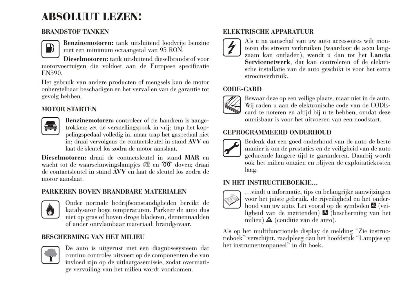 2011-2014 Lancia Delta Bedienungsanleitung | Niederländisch