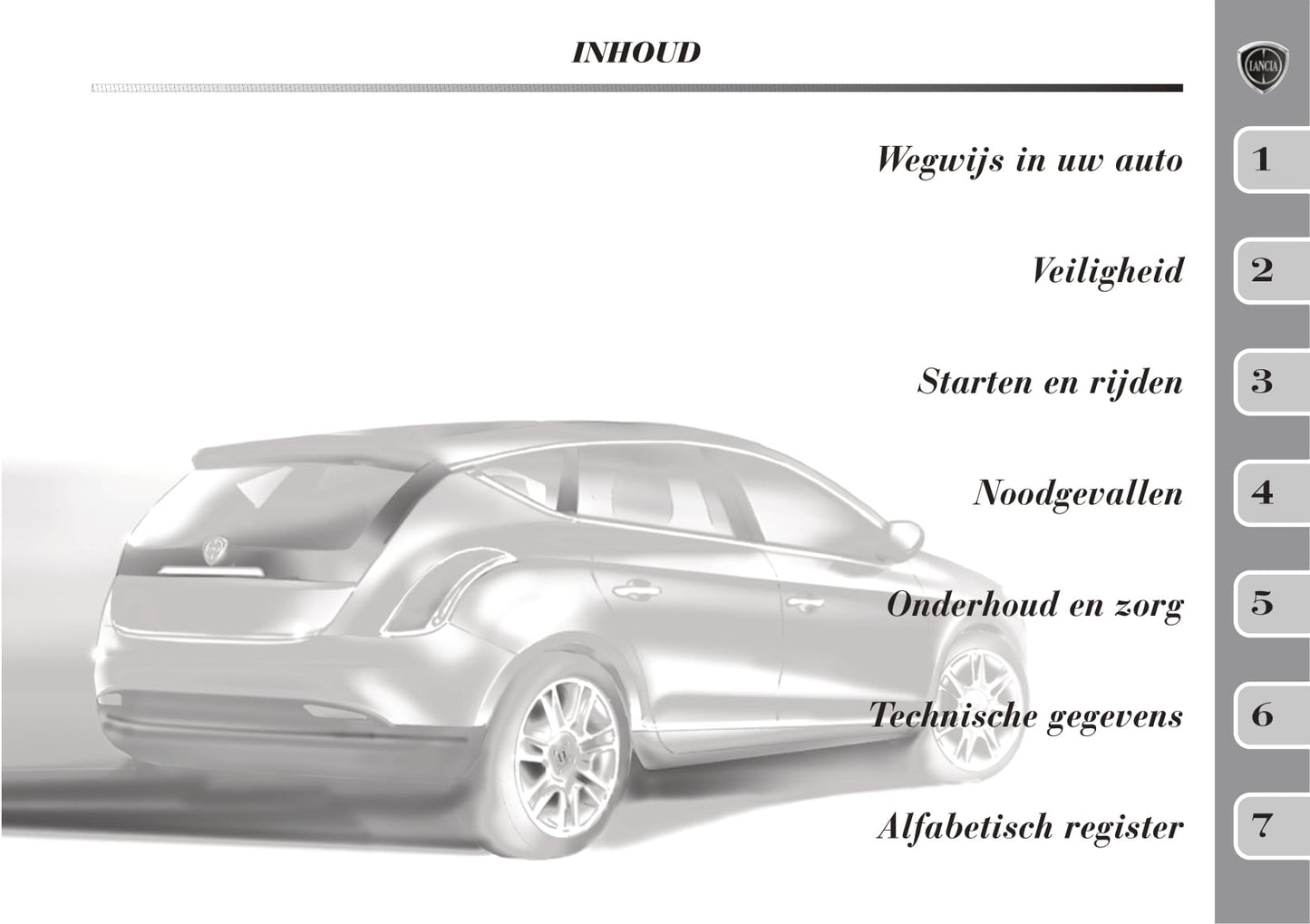 2011-2014 Lancia Delta Bedienungsanleitung | Niederländisch