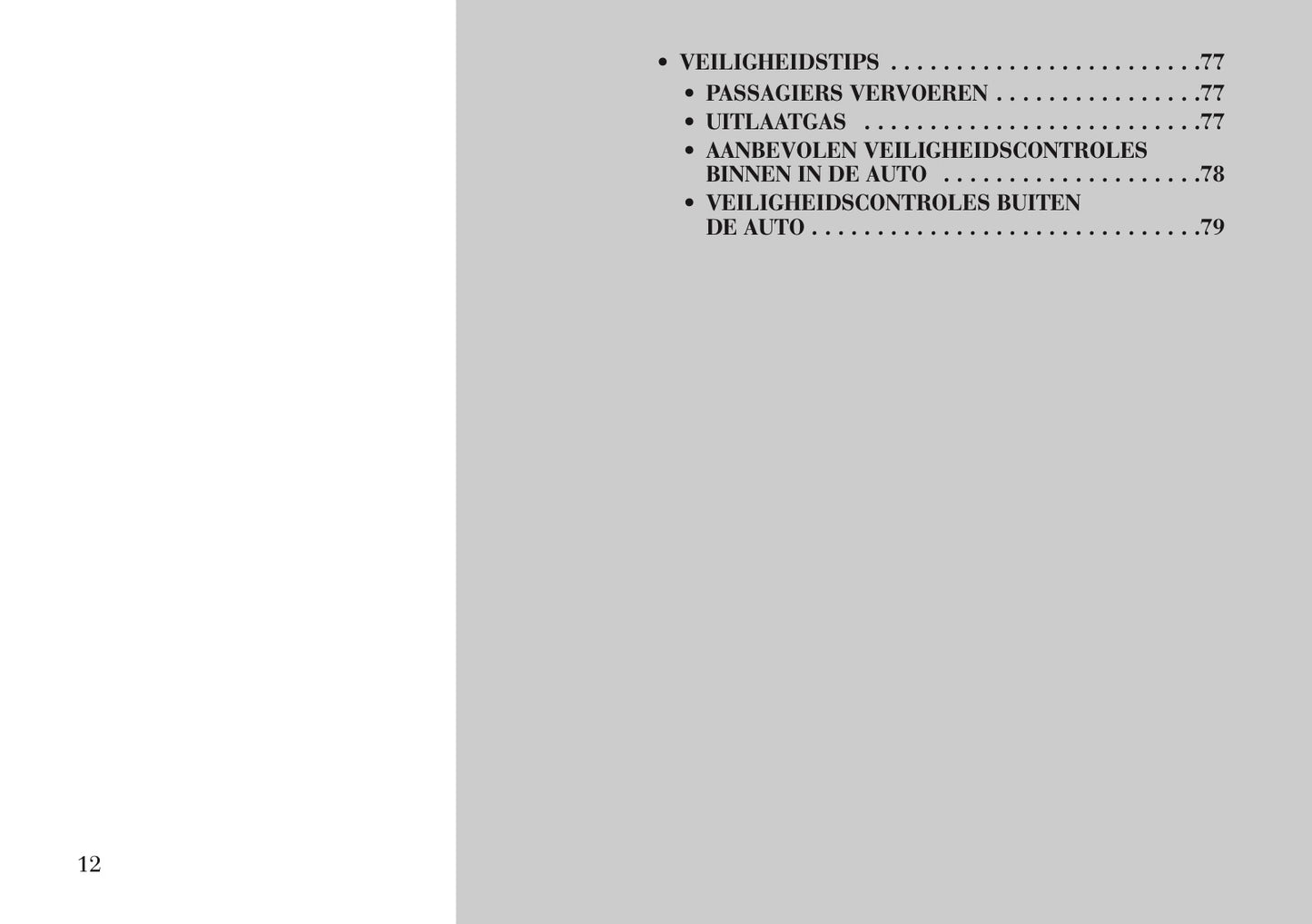 2011-2015 Lancia Voyager Owner's Manual | Dutch