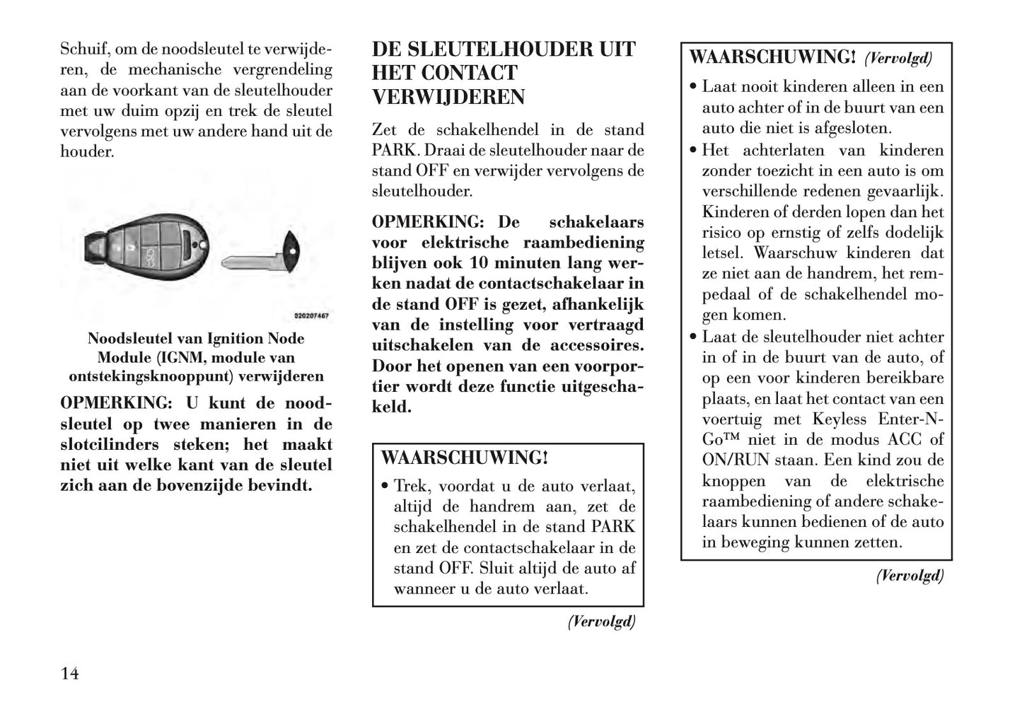 2011-2015 Lancia Voyager Owner's Manual | Dutch