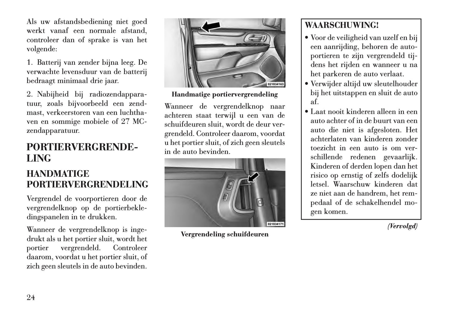 2011-2015 Lancia Voyager Owner's Manual | Dutch