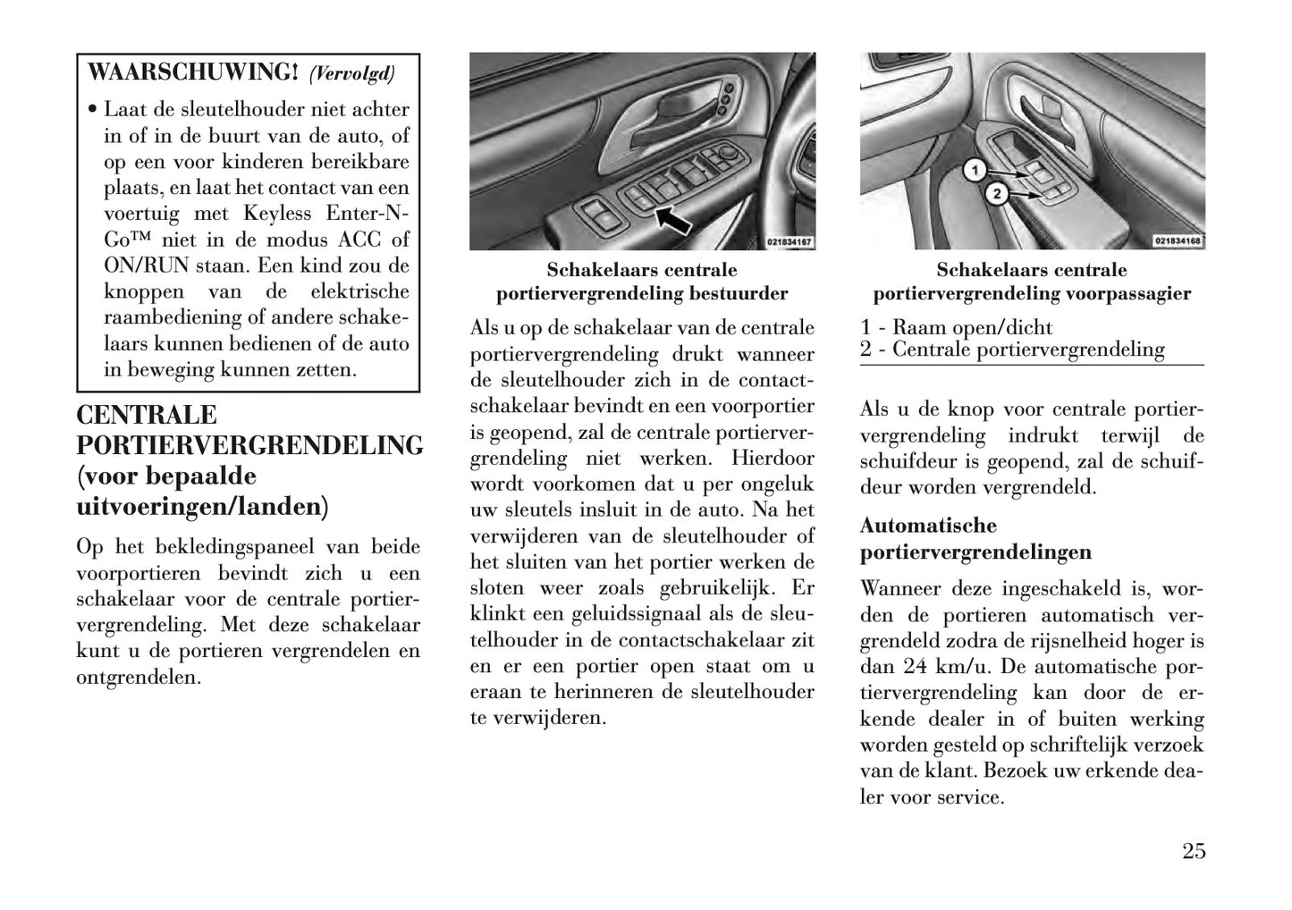 2011-2015 Lancia Voyager Owner's Manual | Dutch
