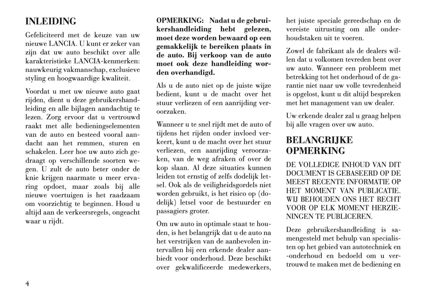 2011-2015 Lancia Voyager Owner's Manual | Dutch