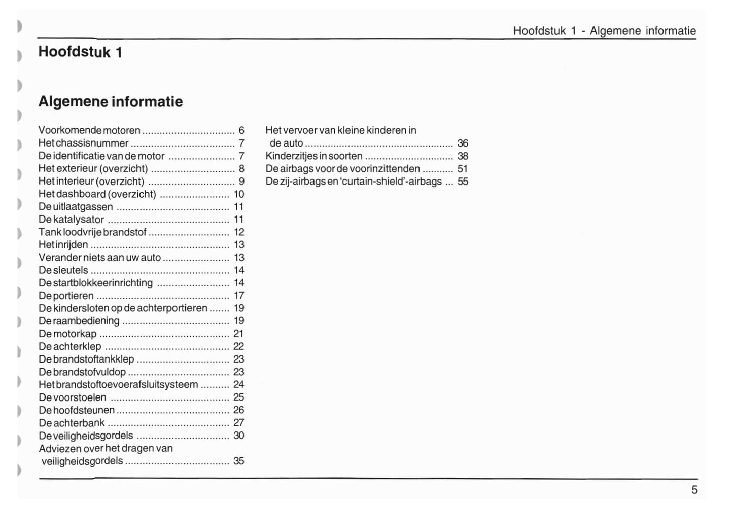 2005-2012 Daihatsu Sirion Bedienungsanleitung | Niederländisch
