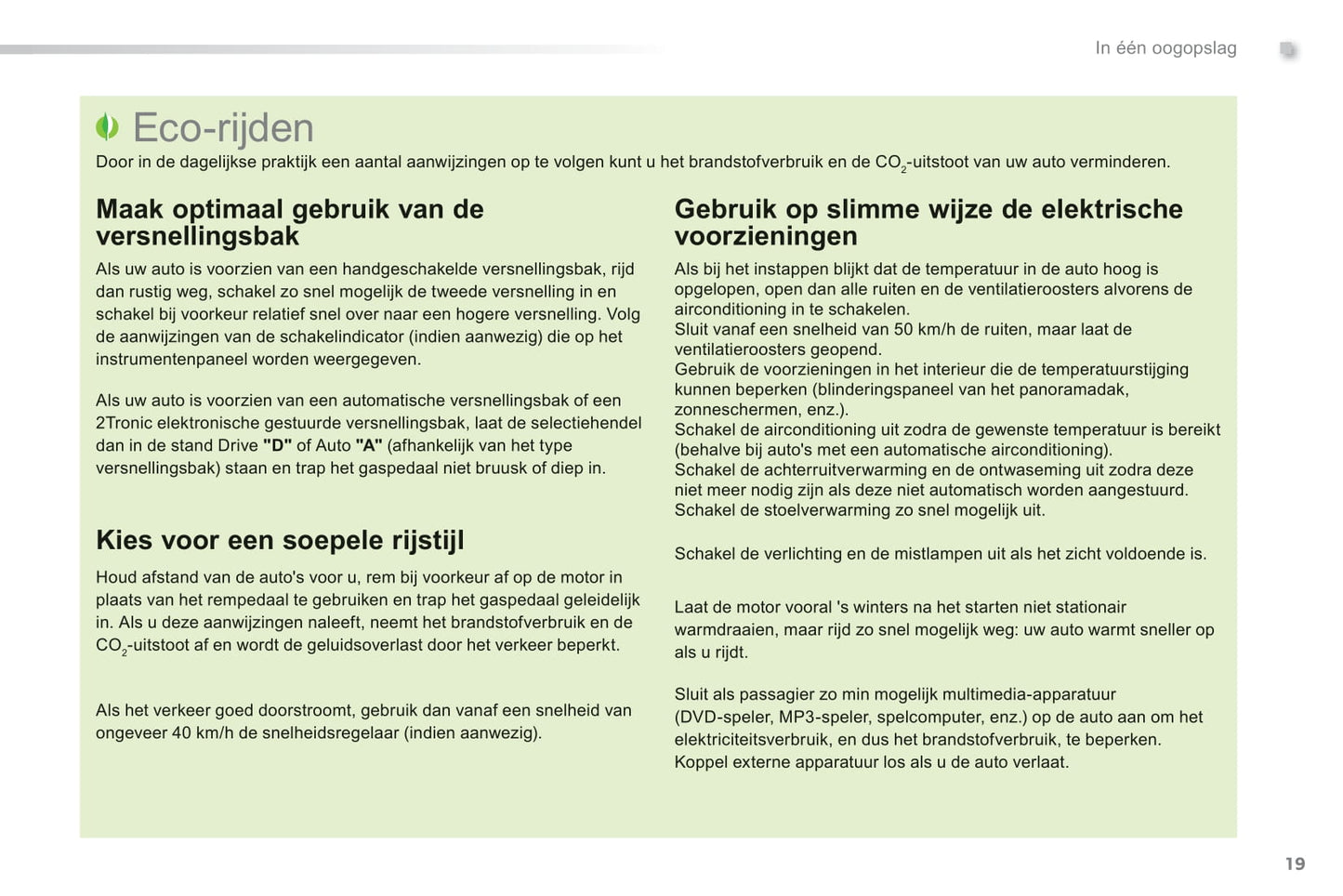 2013-2014 Peugeot 2008 Owner's Manual | Dutch