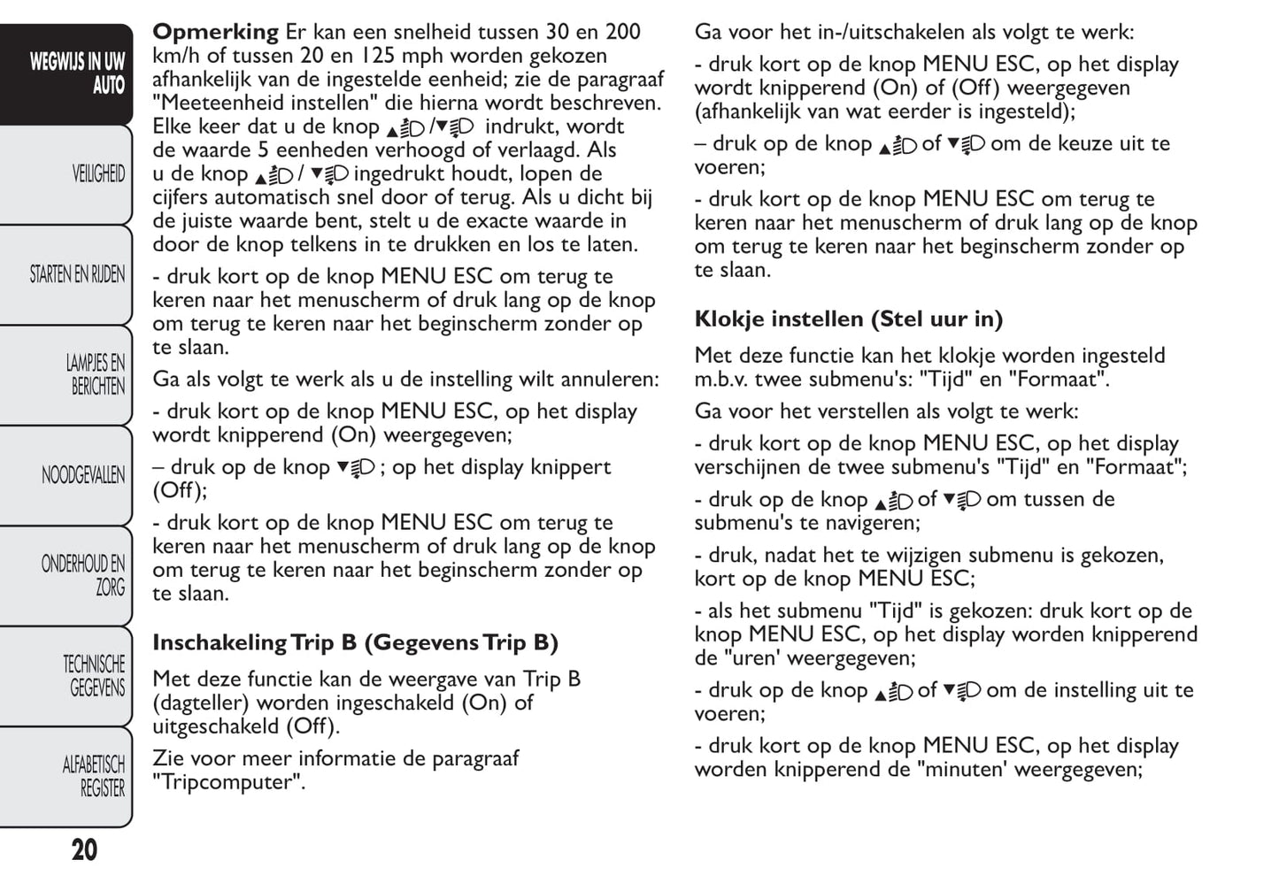 2012-2013 Fiat Qubo Owner's Manual | Dutch