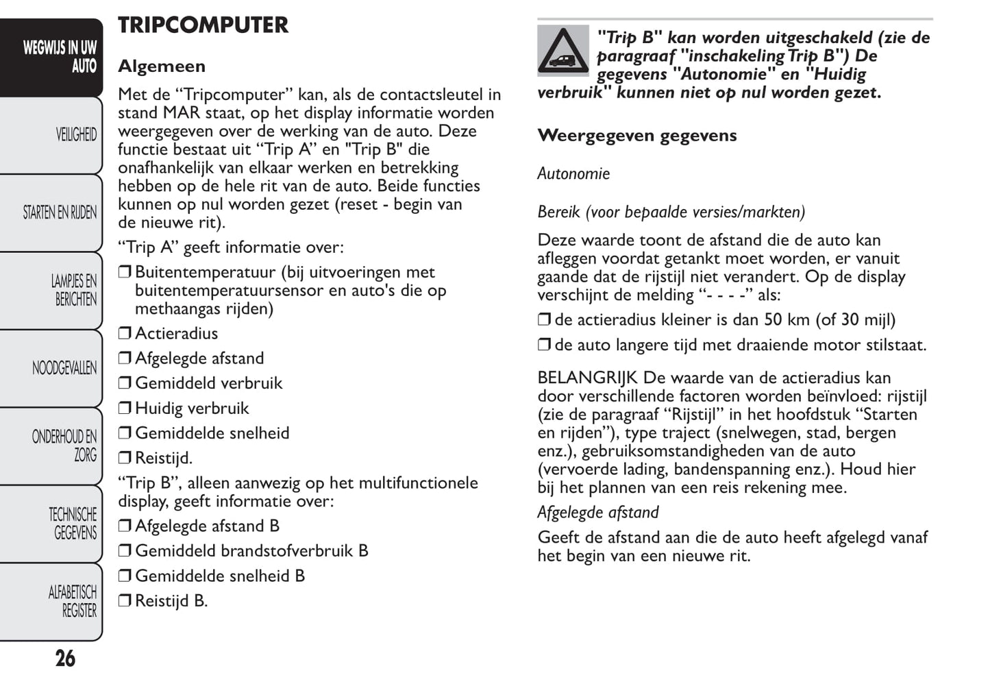 2012-2013 Fiat Qubo Owner's Manual | Dutch