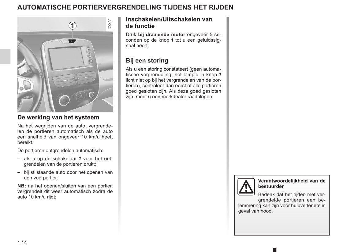 2015-2016 Renault Clio Bedienungsanleitung | Niederländisch
